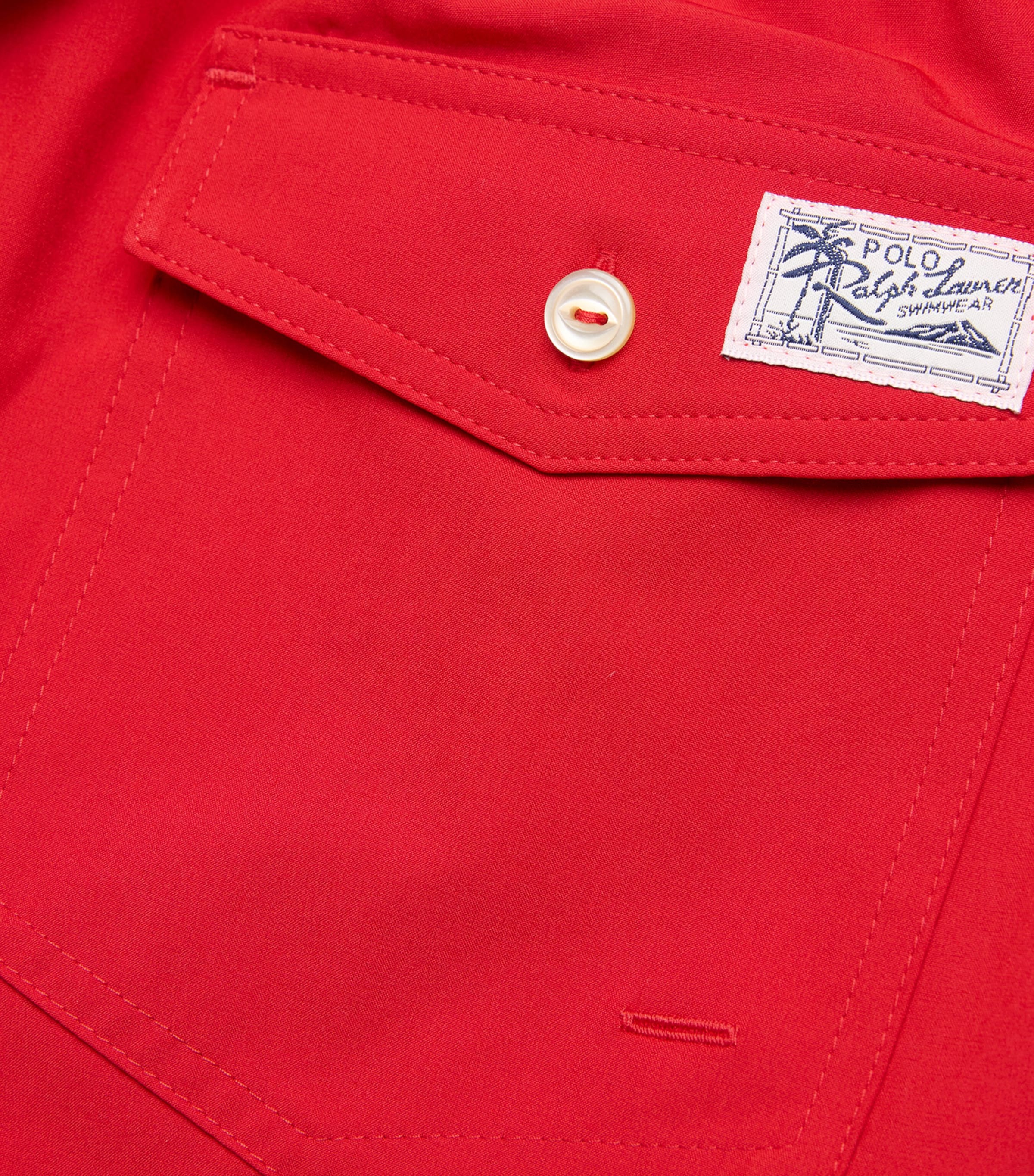 Polo Pony Swim Shorts RED Image 5