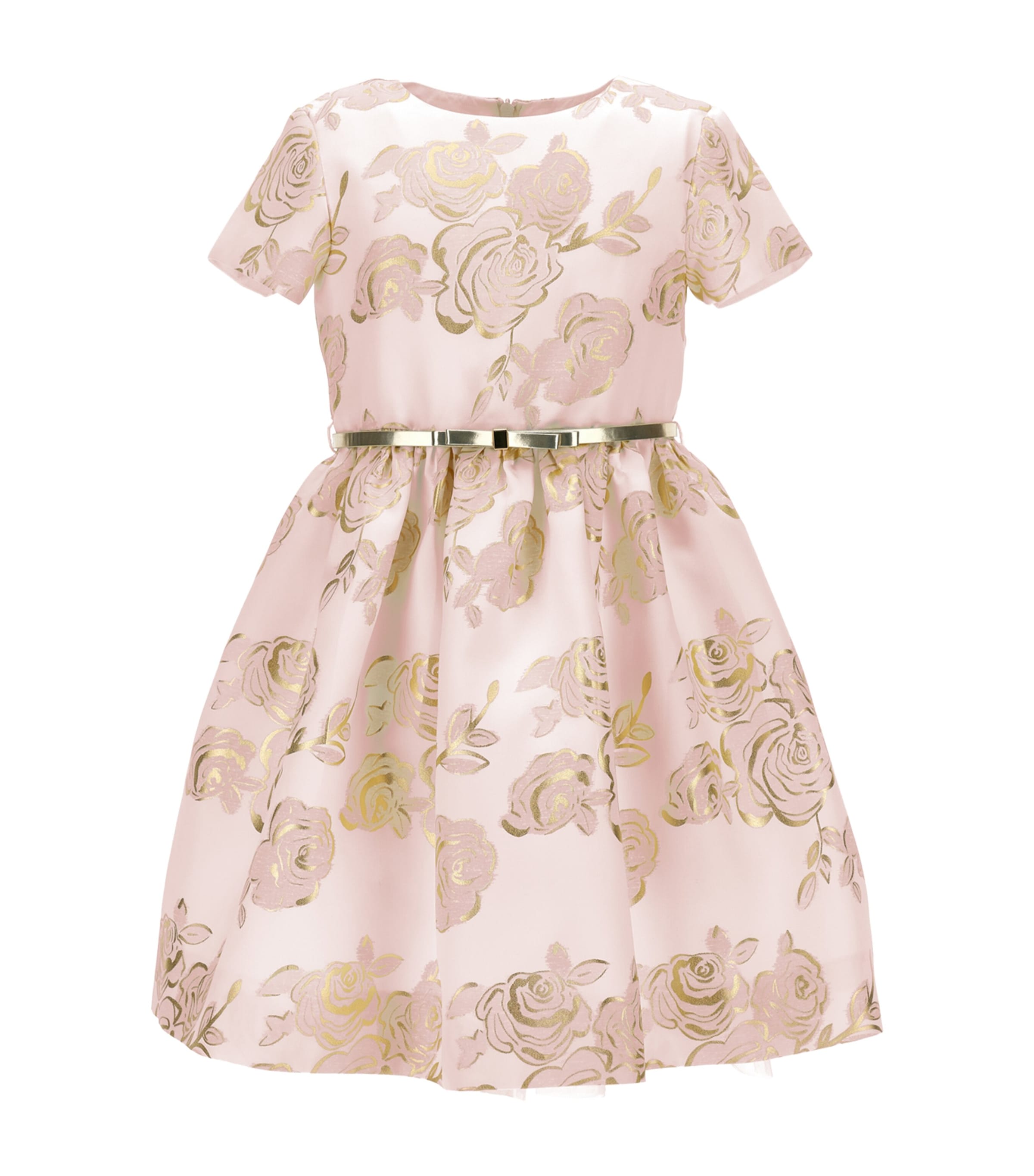 Monnalisa Mikado Rose Dress