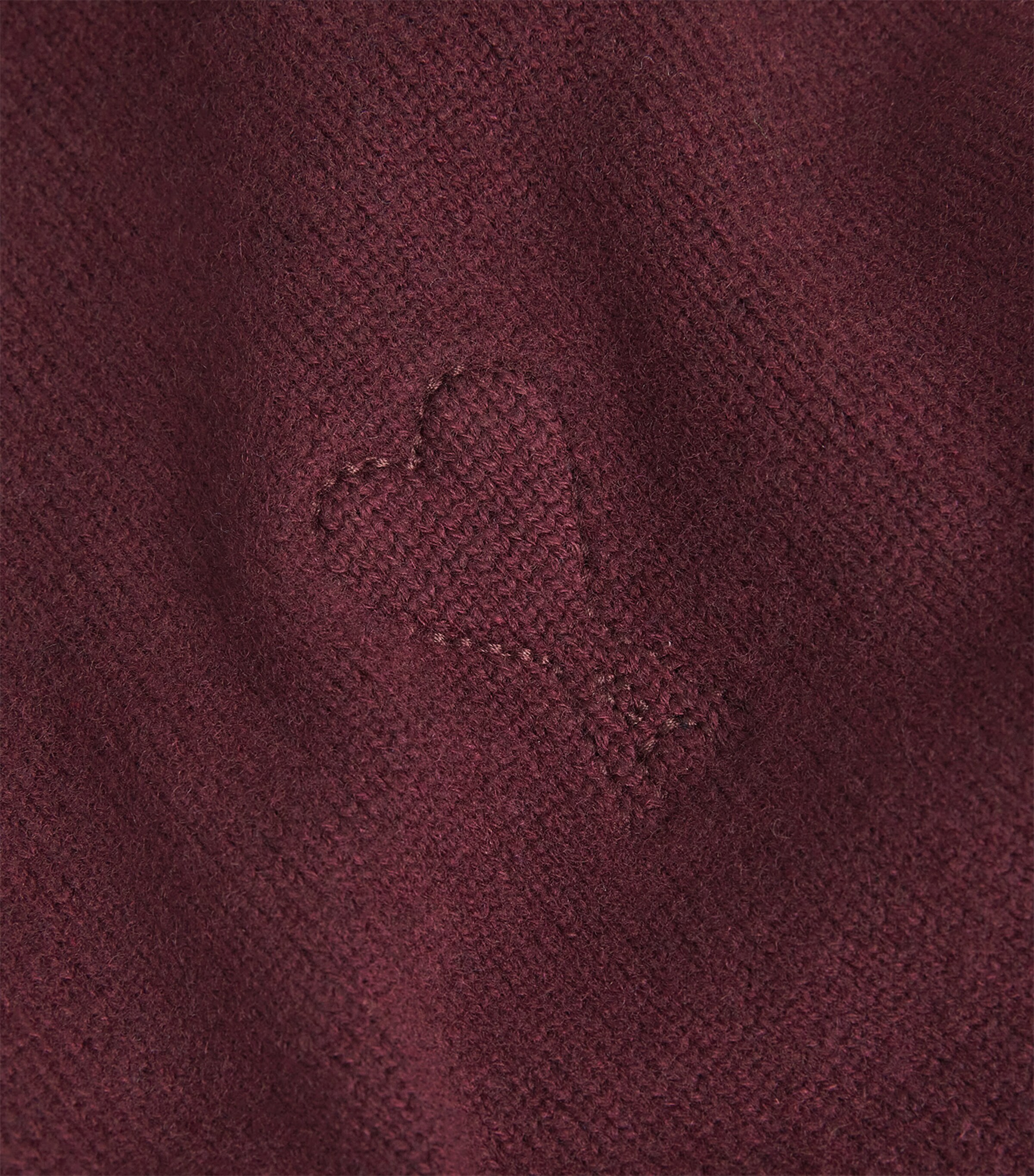 AMI Paris Mens Wool-Cashmere Ami De Coeur Cardigan Cerise Image 5