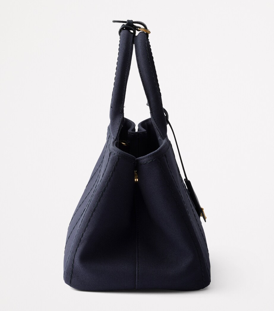 Large Cotton Canvas Top-Handle Bag F0216 Image 5