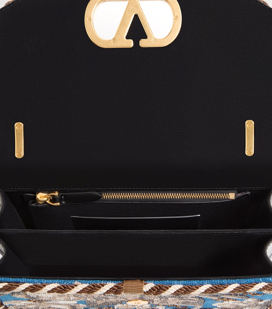 Silk Embellished Vain Shoulder Bag N96 Image 2