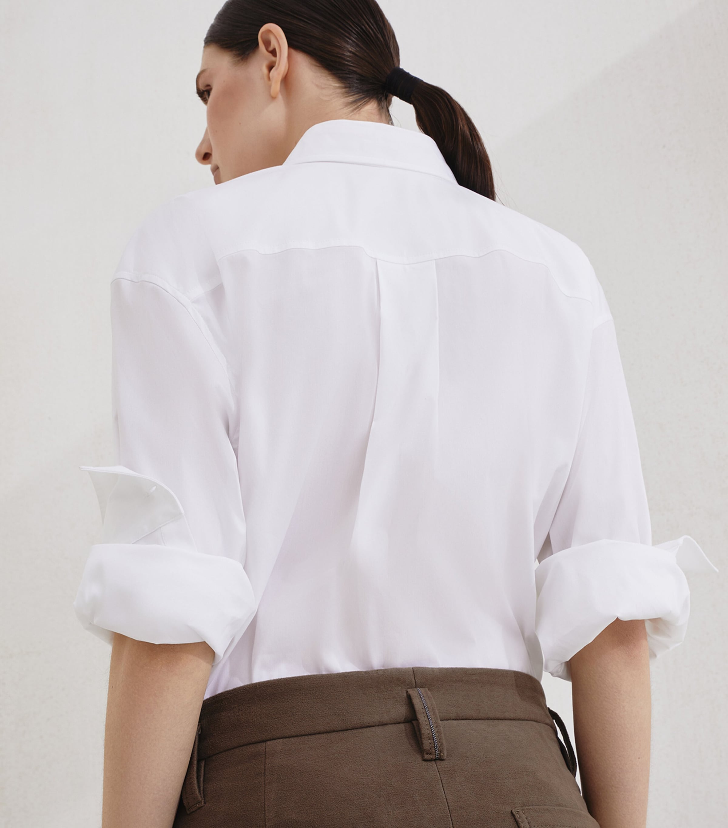 Cotton Moleskin Barrel Trousers C4228 Image 3