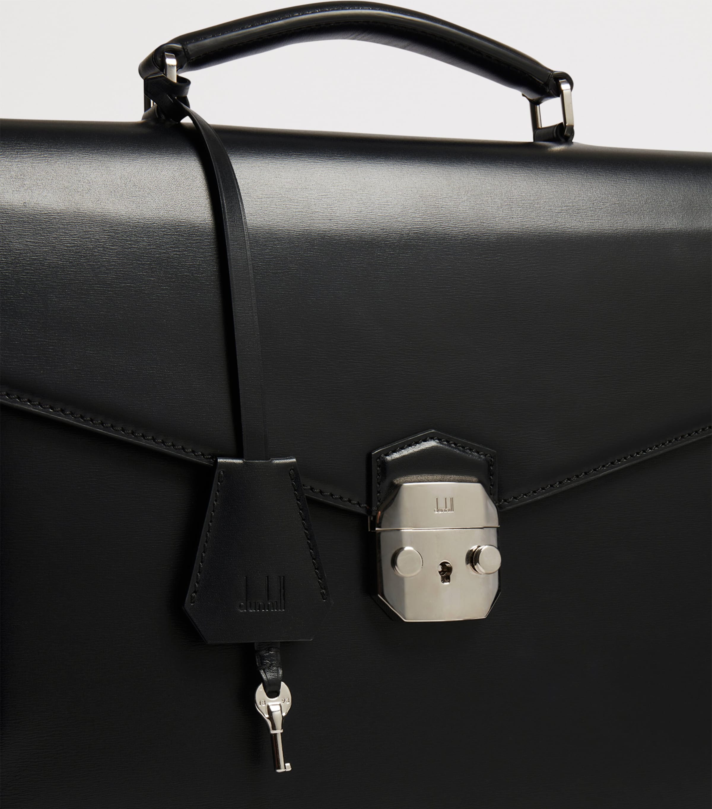 Calfskin Eltham Lock Document Case 001BLACK Image 3