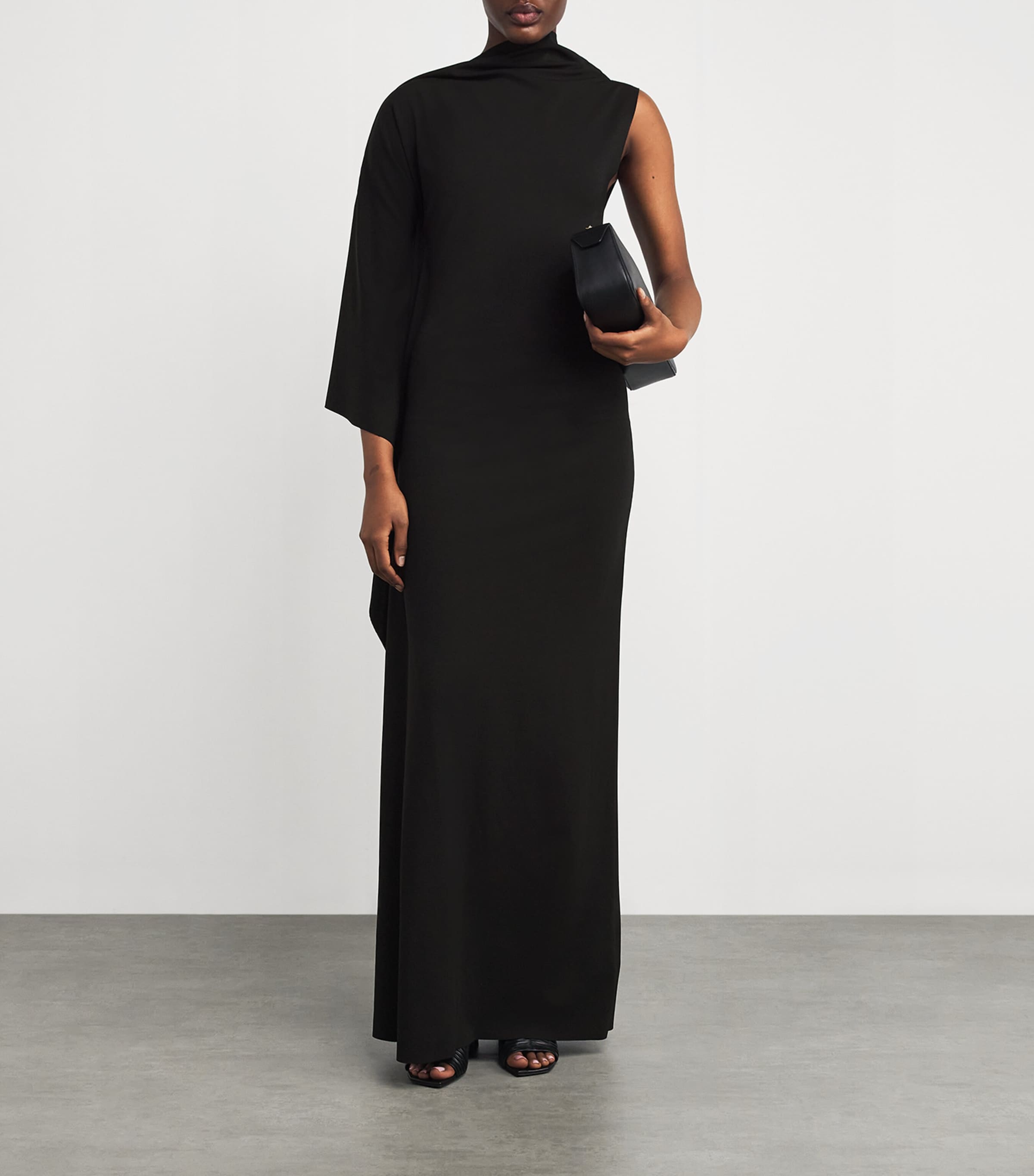 ワンピース SPORTMAX ACLINE ASYMMETRIC DRESS Sportmax Asymmetric Draped Maxi Dress | Harrods US