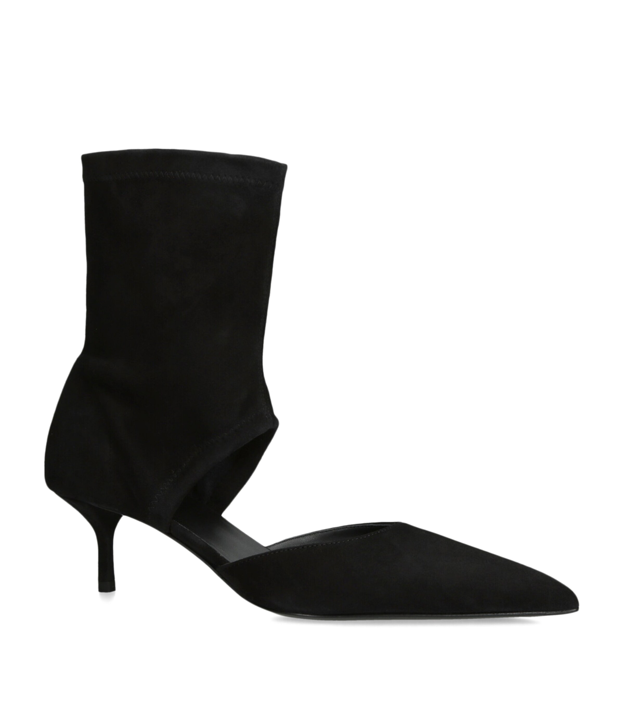 Alaïa Suede Cut-Out Ankle Boots 55 Black Image 3