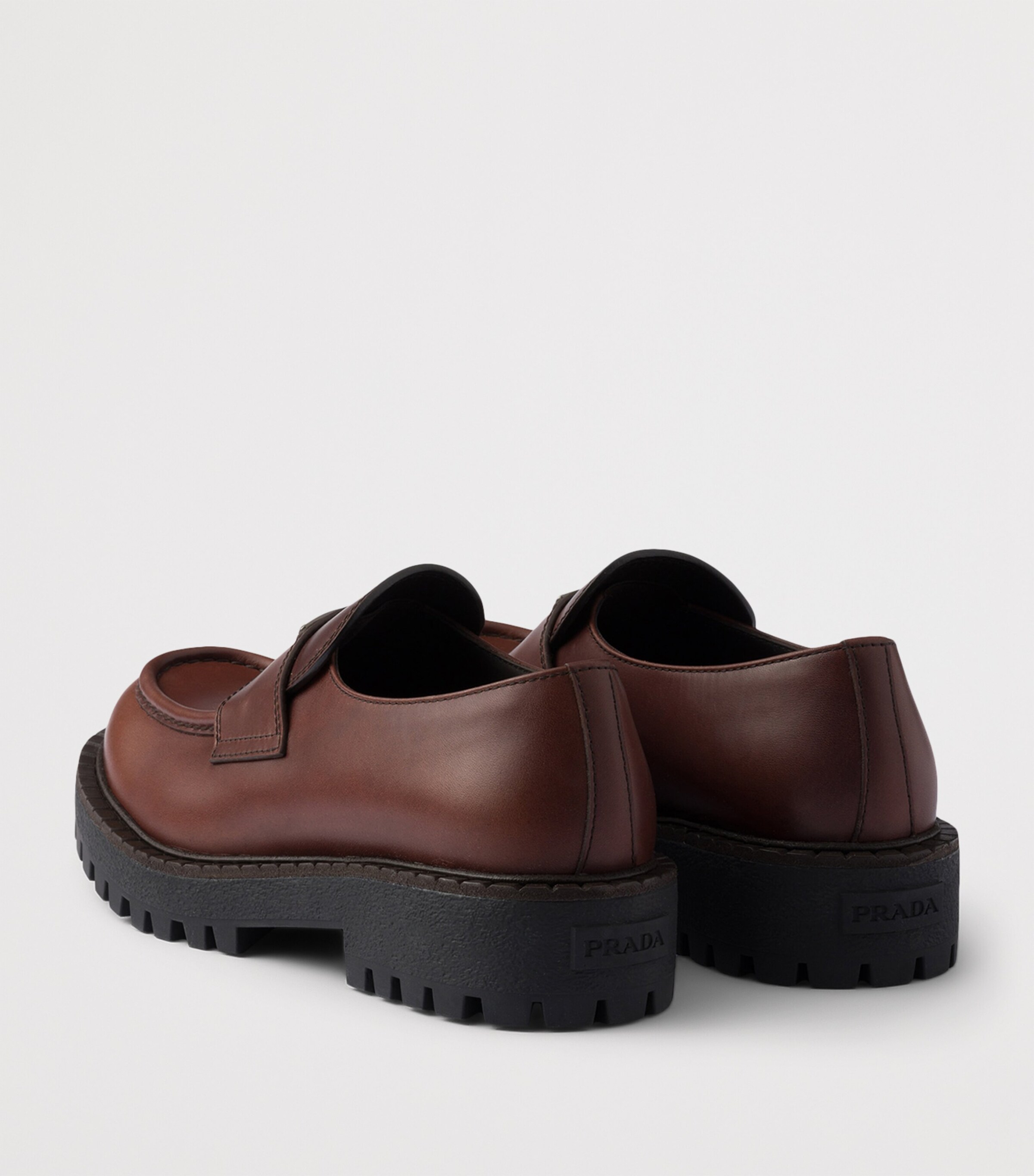 Brushed Leather Loafers F0192 Image 5