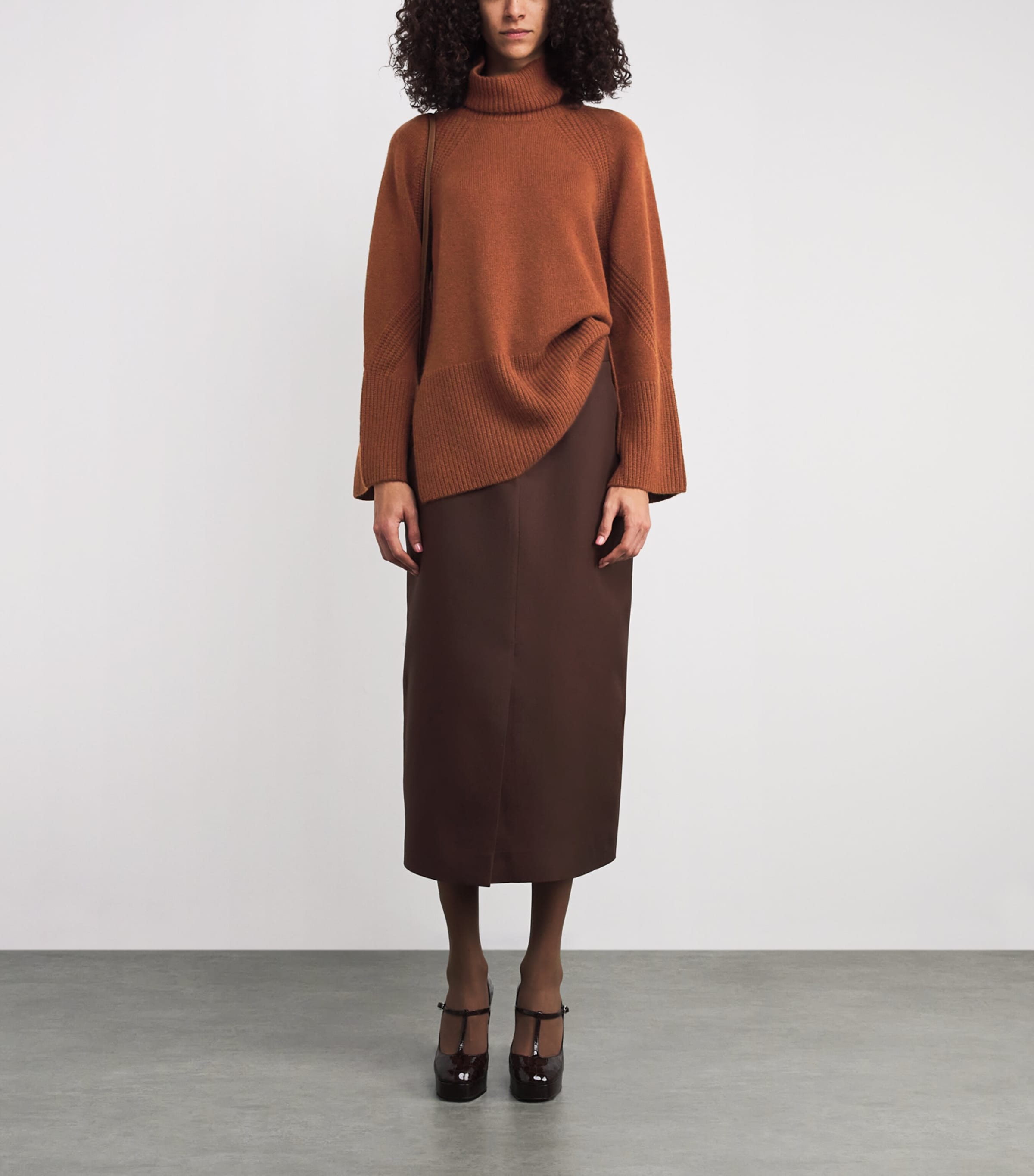 Cashmere Rollneck Sweater CINNAMON Image 2