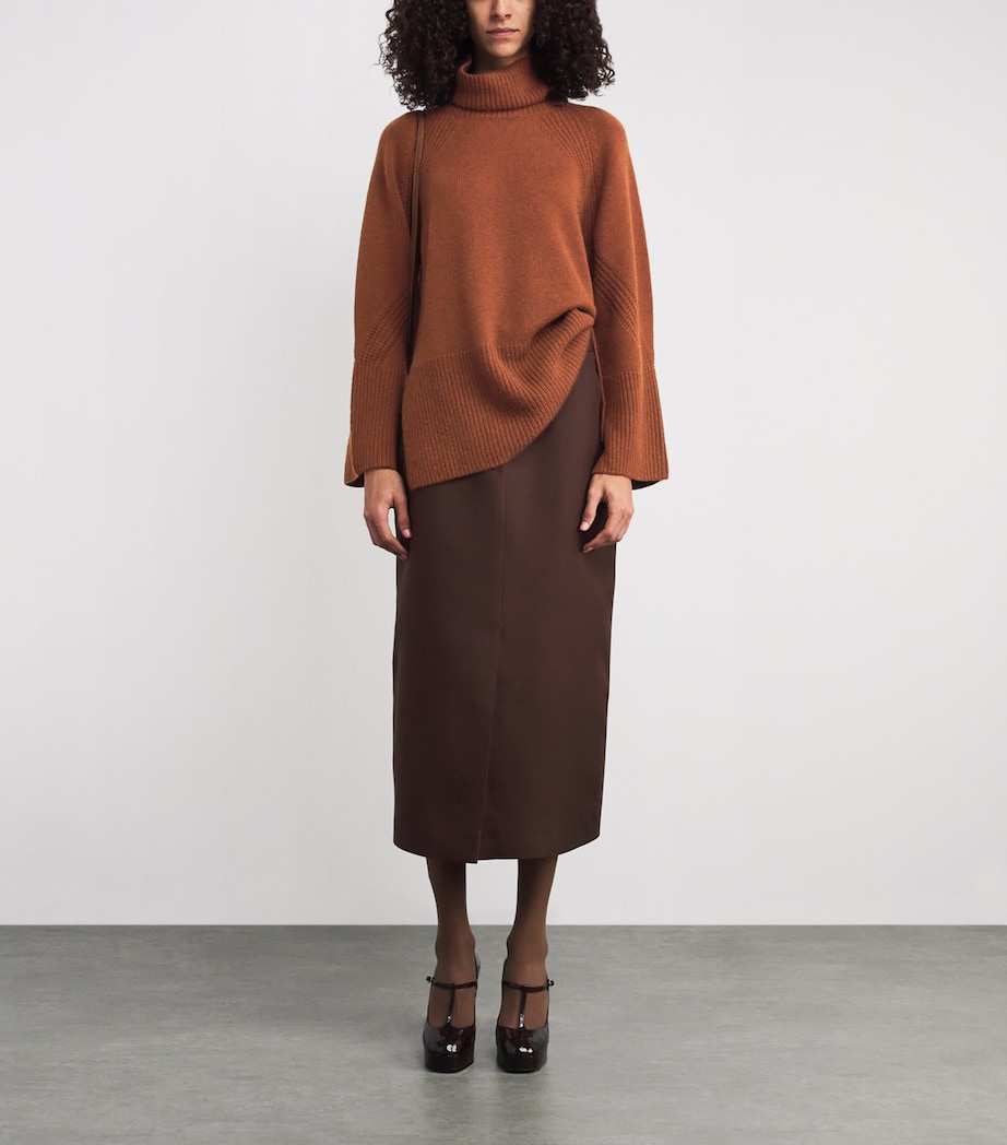 Cashmere Rollneck Sweater CINNAMON Image 2