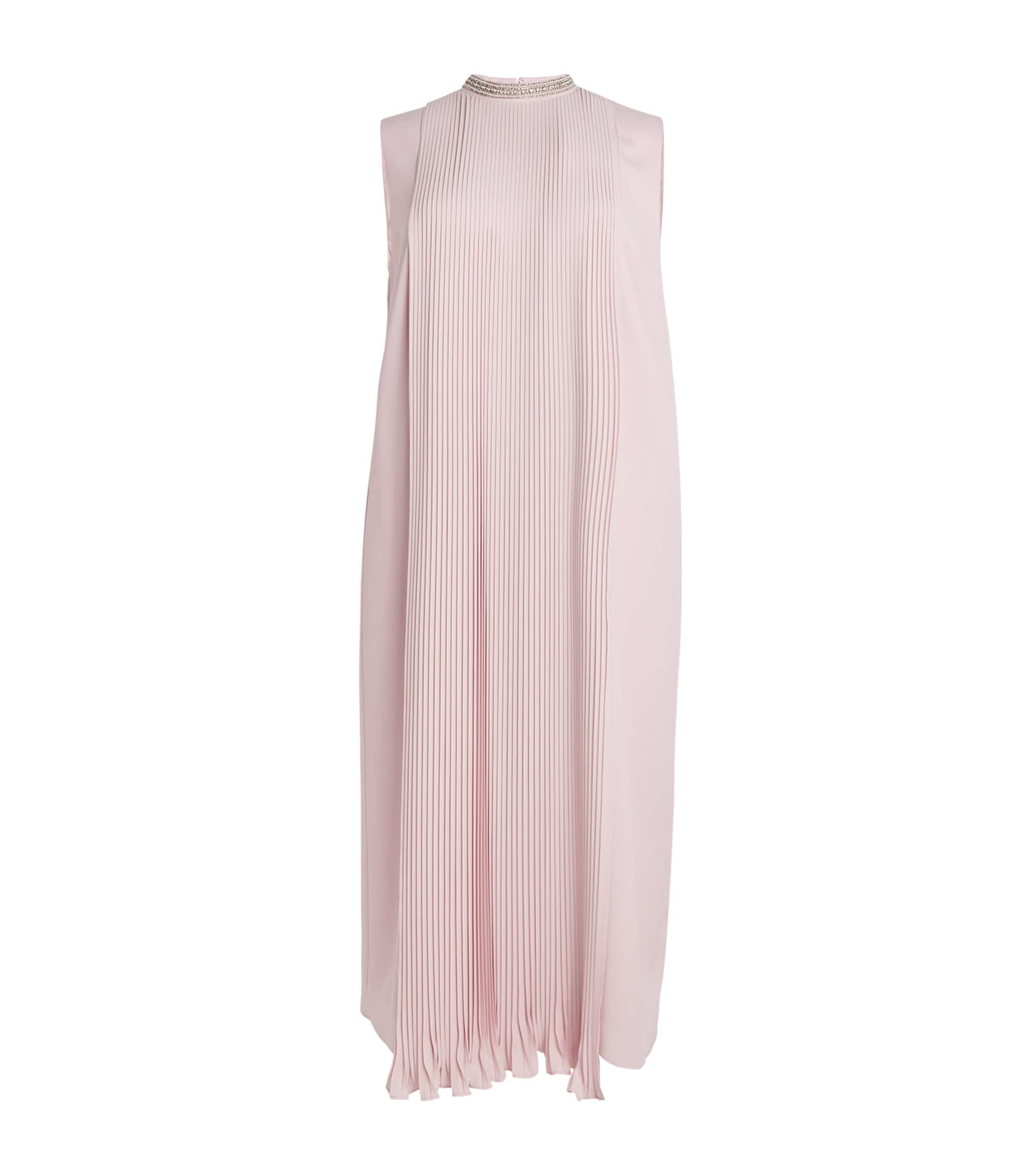 MARINA RINALDI PLEATED MIDI DRESS