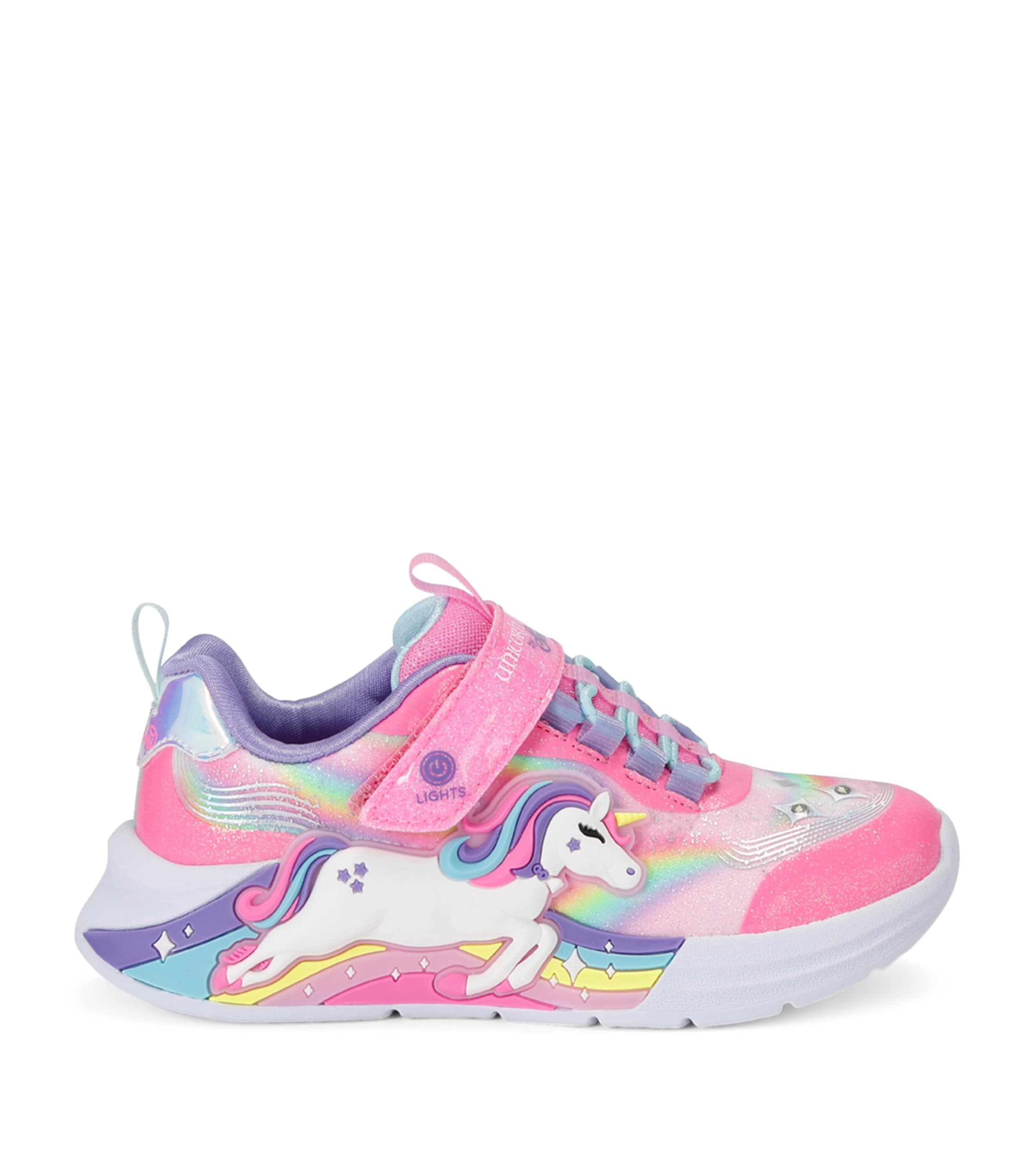 Skechers Unicorn Chaser Light-up Sneakers In Multi