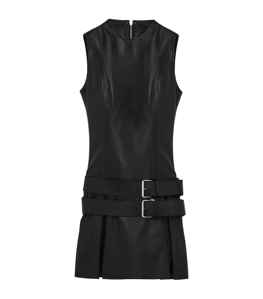 Leather Double Belt Mini Dress 1000 Image 1