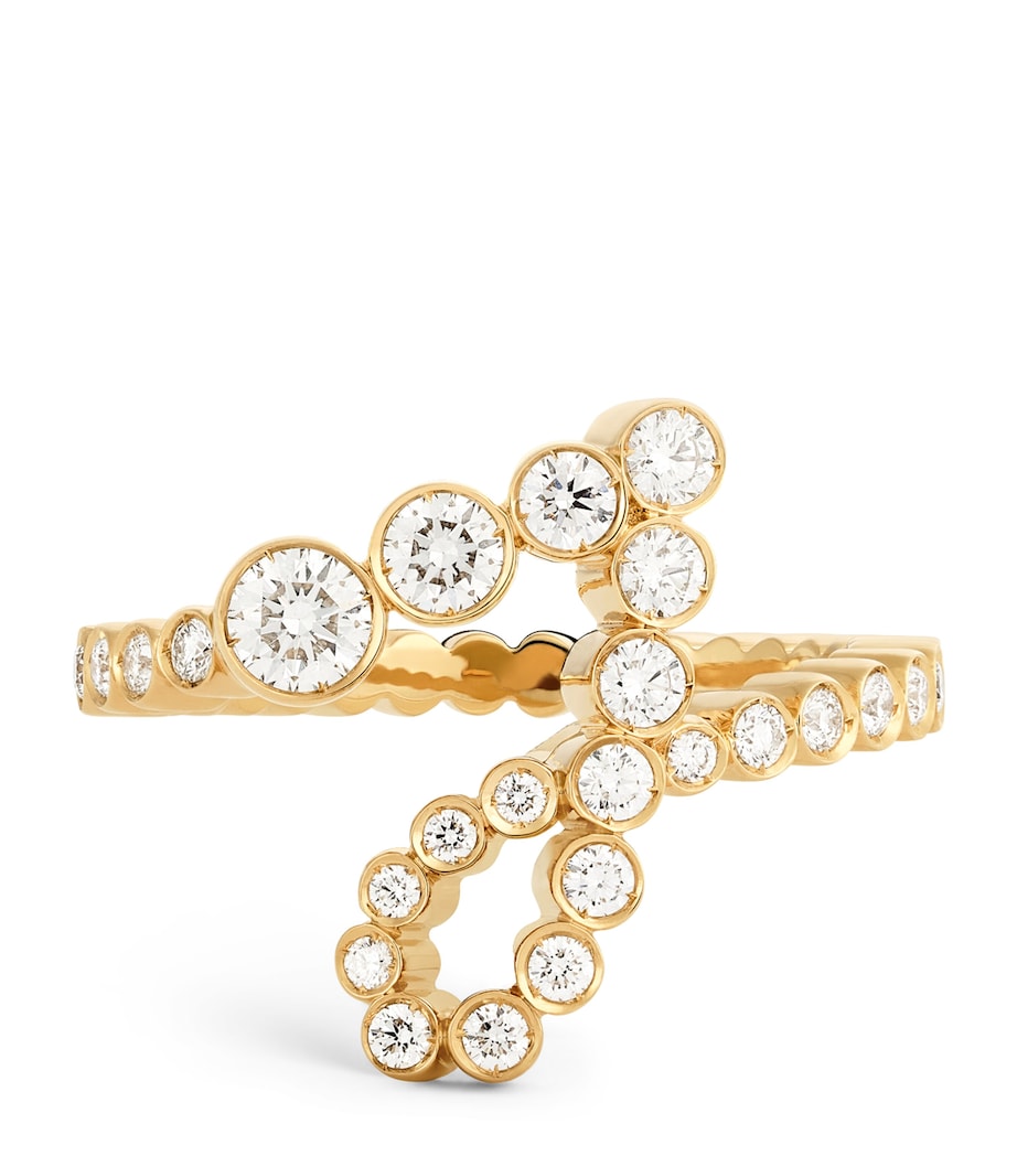 Yellow Gold and Diamond Ensemble ‘J’ Ring YELLOW GOLD Image 1