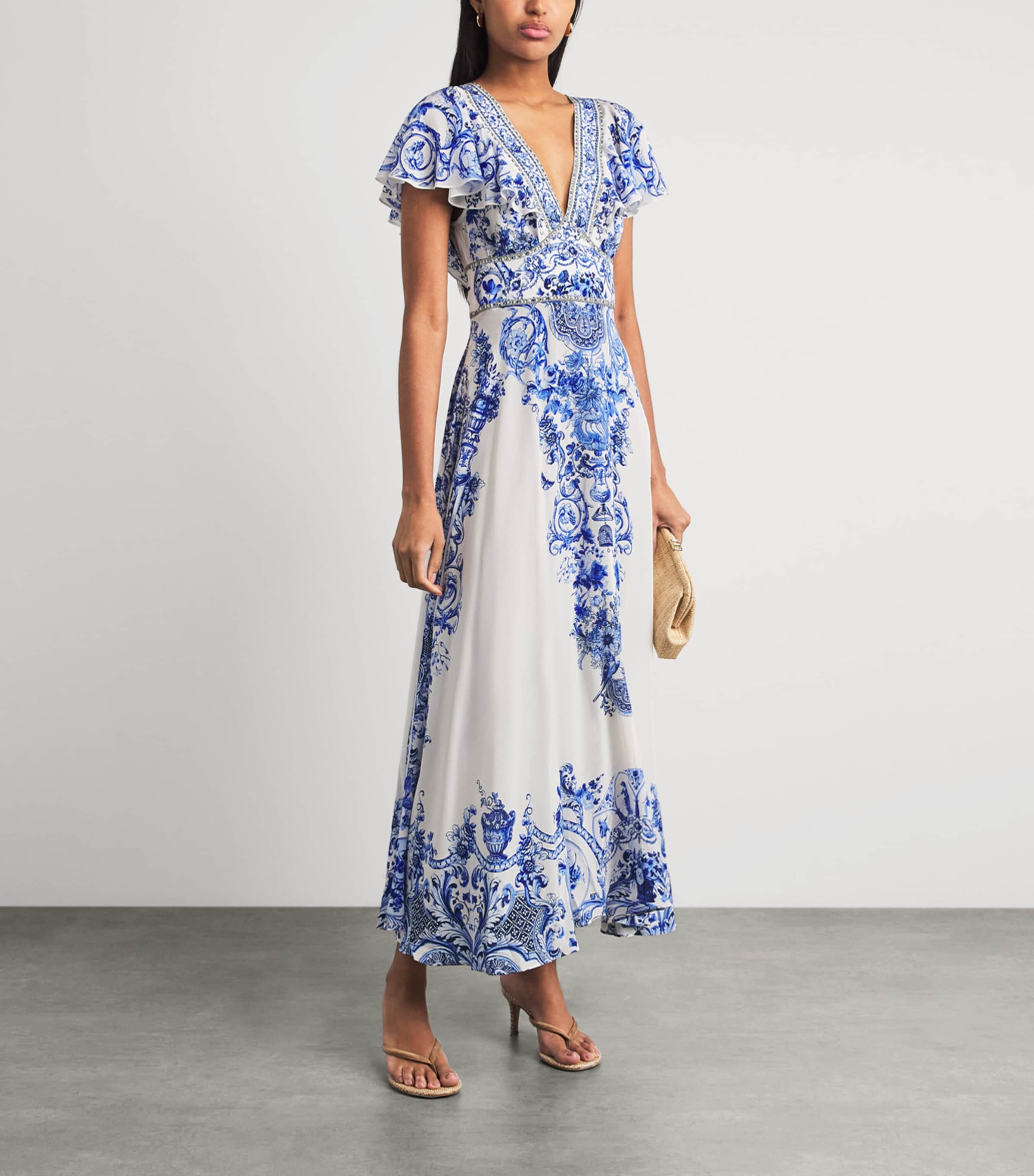 black lace and chiffon dress Cicinia Mother Of The Bride Long V-neck A-line Slit vt::Dresses::Neckline::Off Shoulder flowing gracefully into a Knee Length Simple Party Color:Rosé champagne