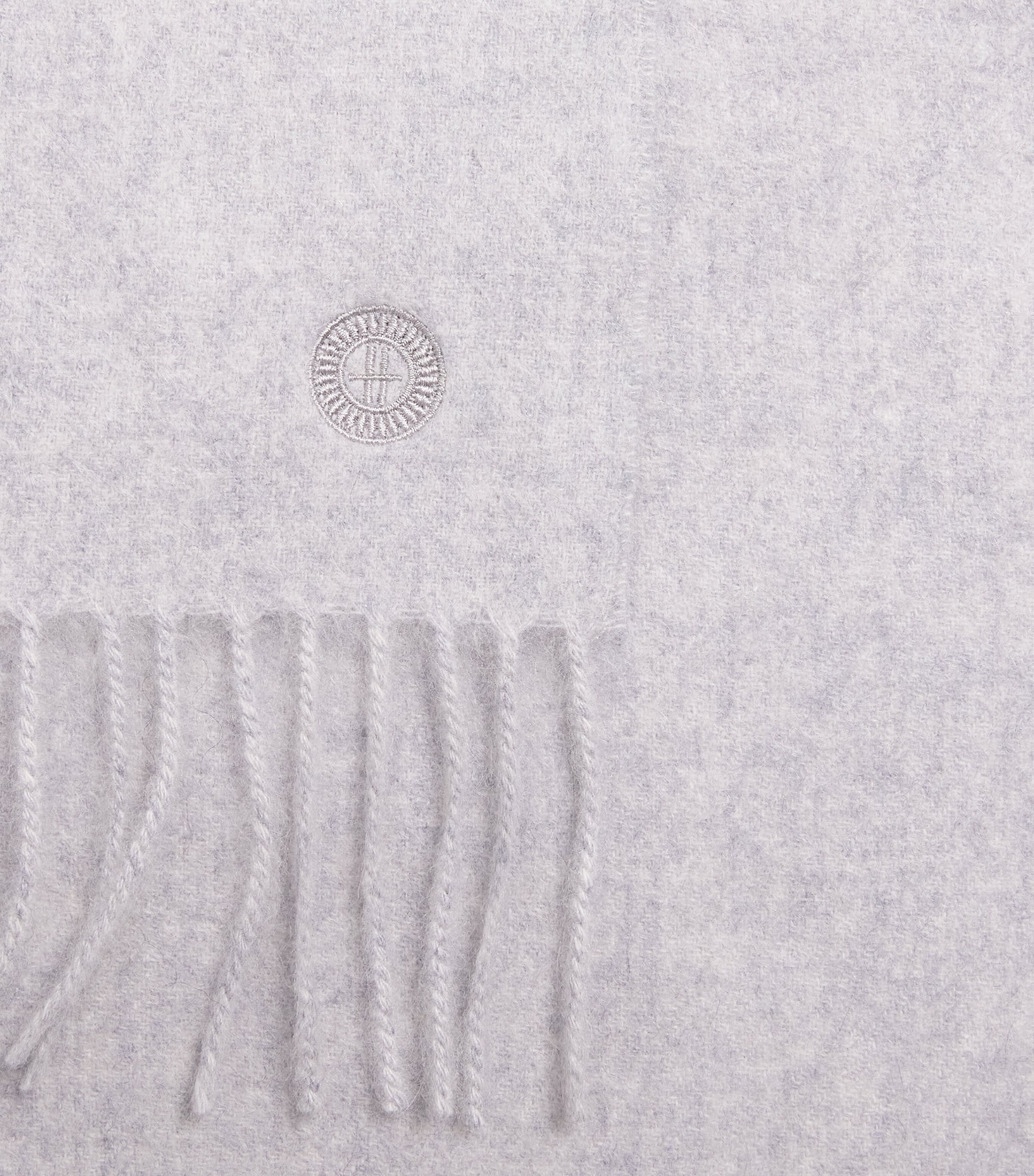 Cashmere Woven Scarf GREY Image 5