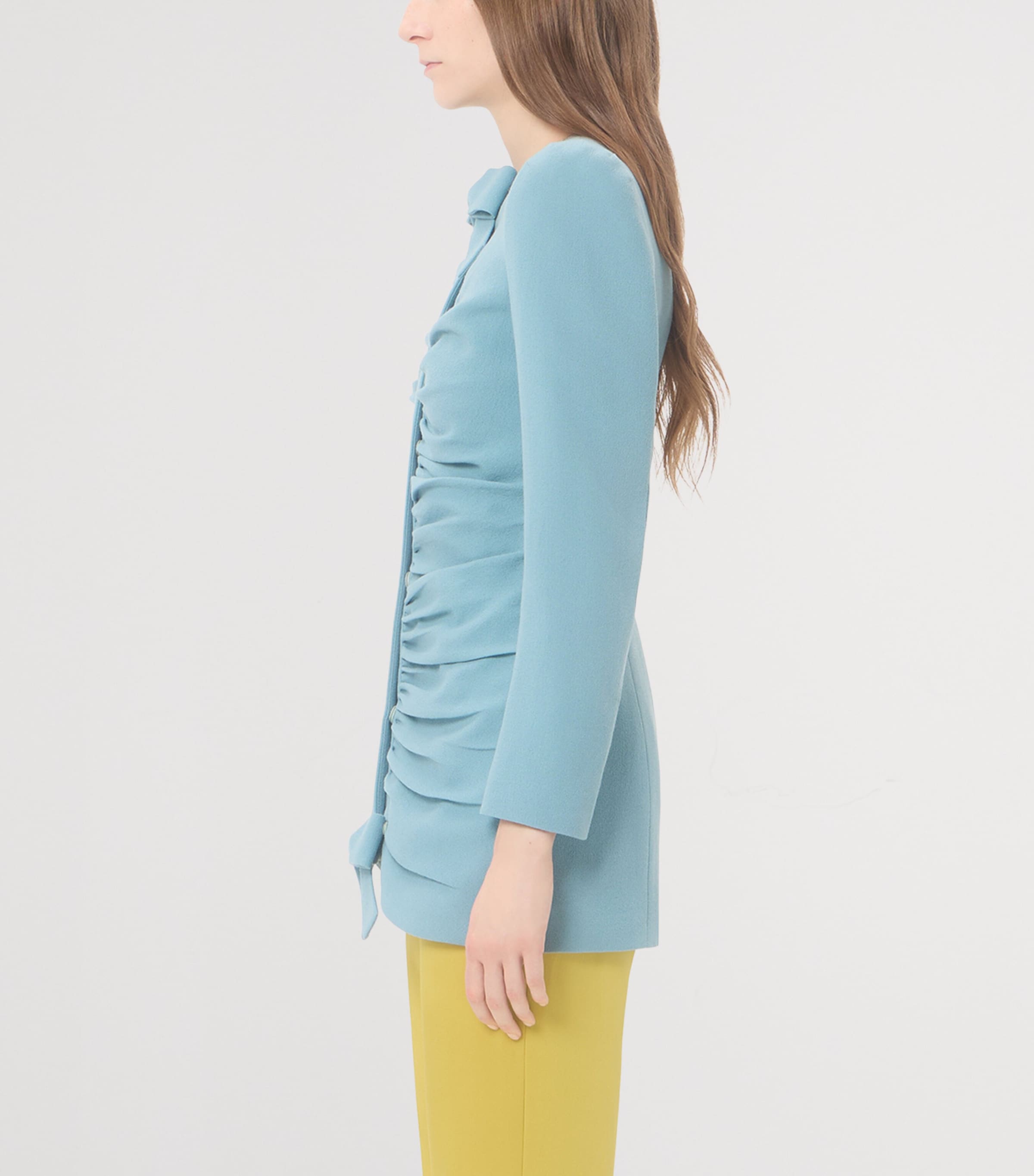 Virgin Wool Ruched Jacket FKY Image 3