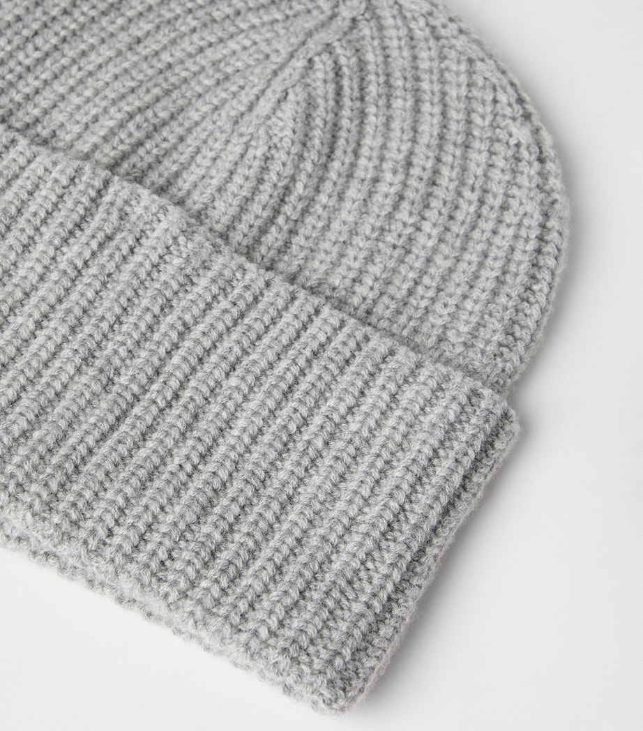 Cashmere Rib-Knit Beanie C073 Image 2