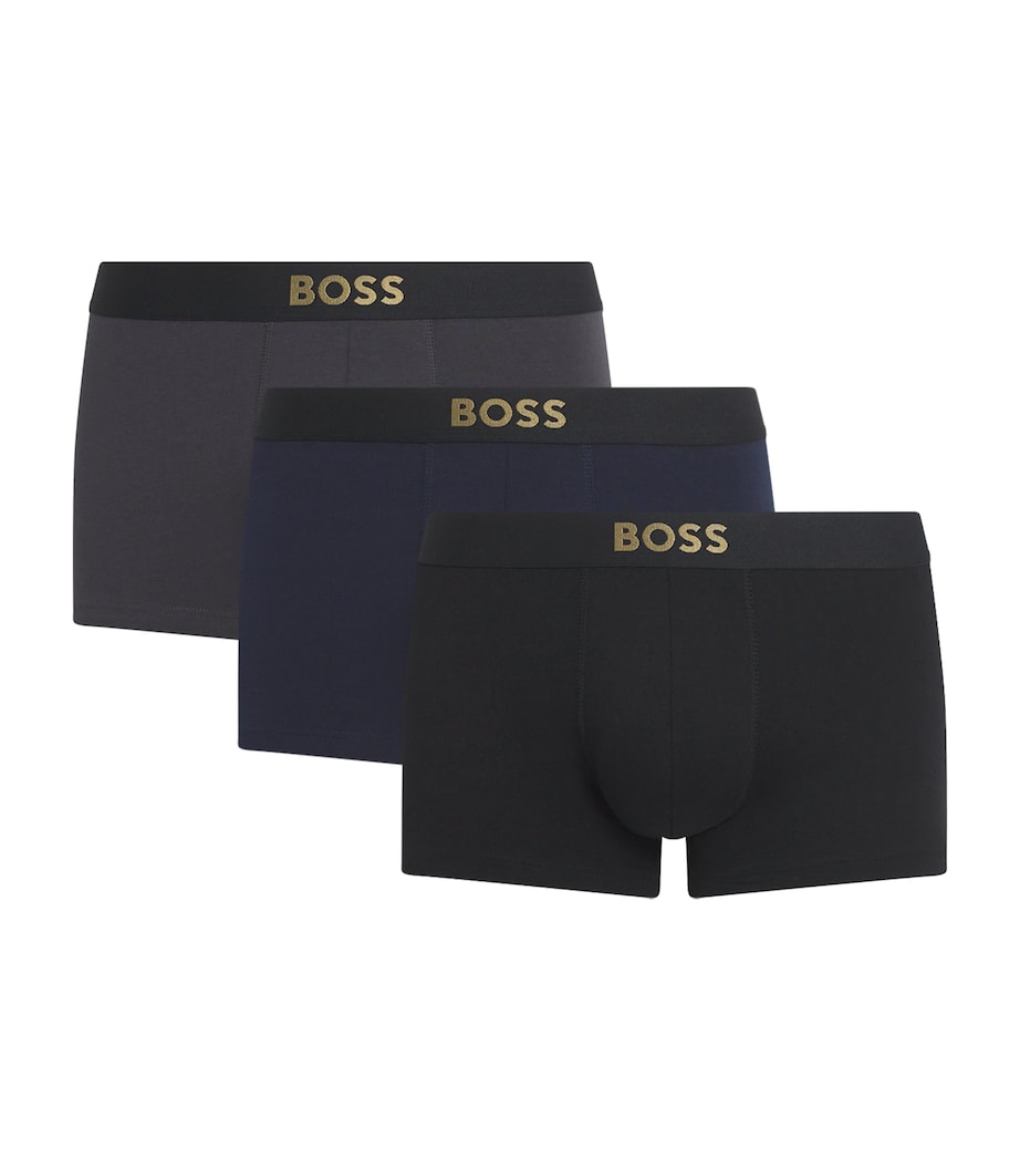 Stretch-Cotton Logo Trunks (Pack of 3) 990 OPEN MISC Image 1