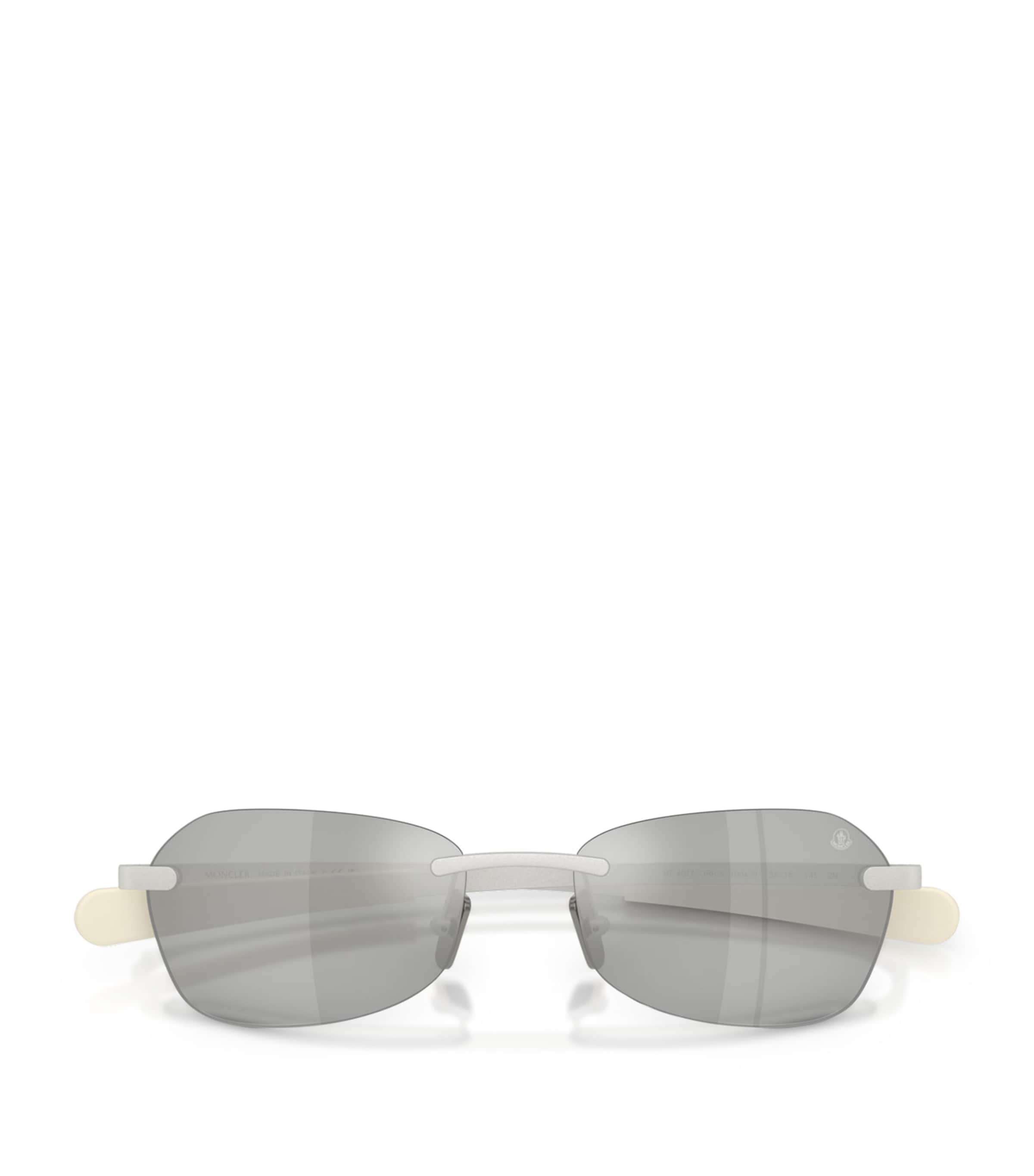 Moncler Orris Irregular Rectangle Sunglasses Silver Image 1