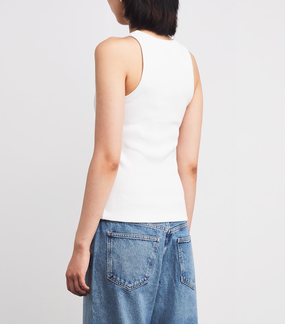 Ribbed Tank Top 137OWT OPTIC WHITE Image 4