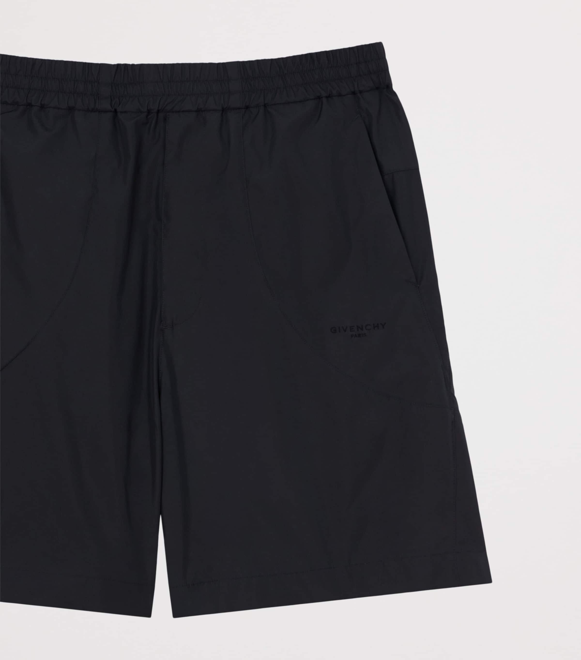 Givenchy Mens Cotton-Blend Elasticated Shorts Image 2