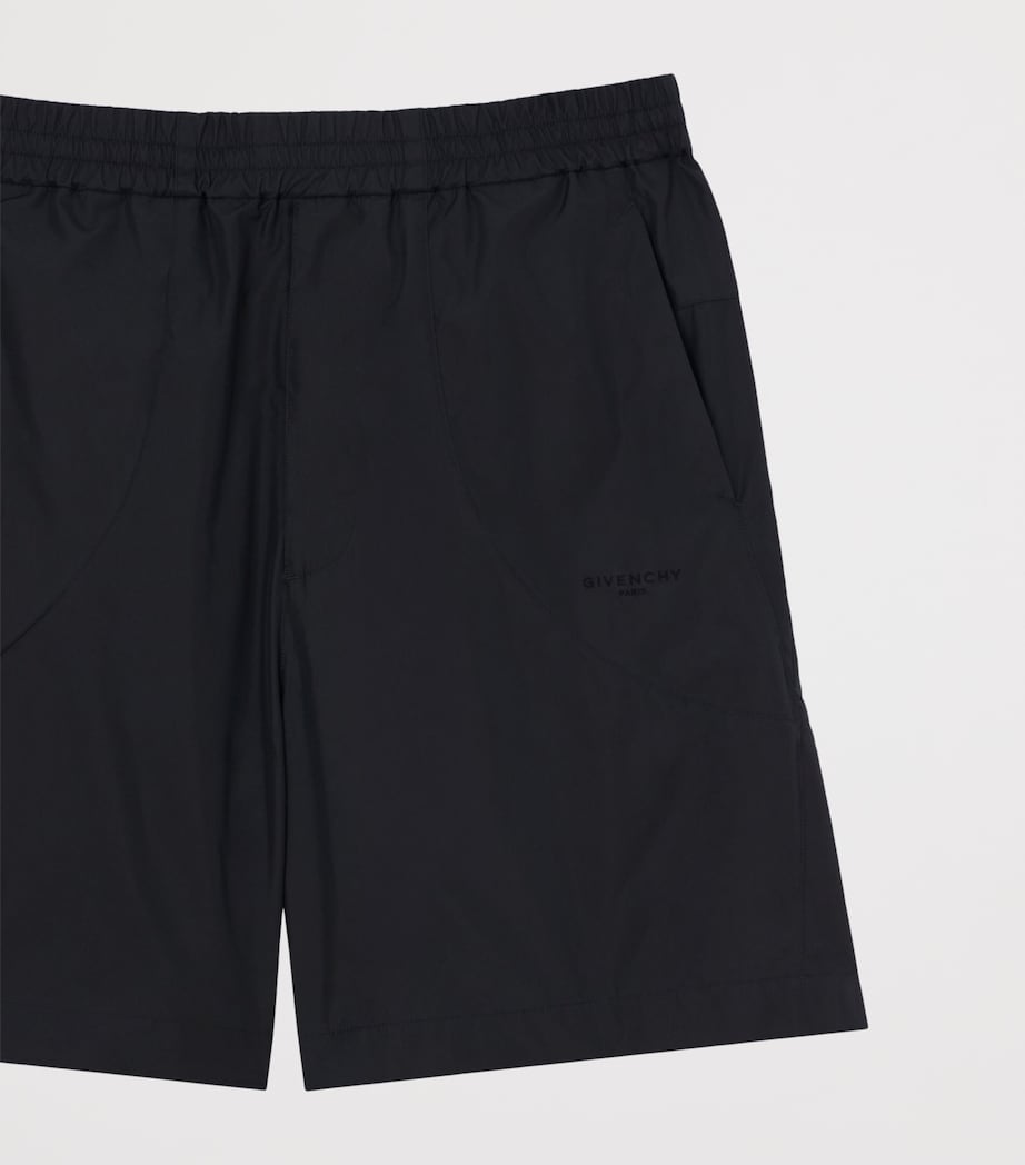 Givenchy Mens Cotton-Blend Elasticated Shorts Image 2
