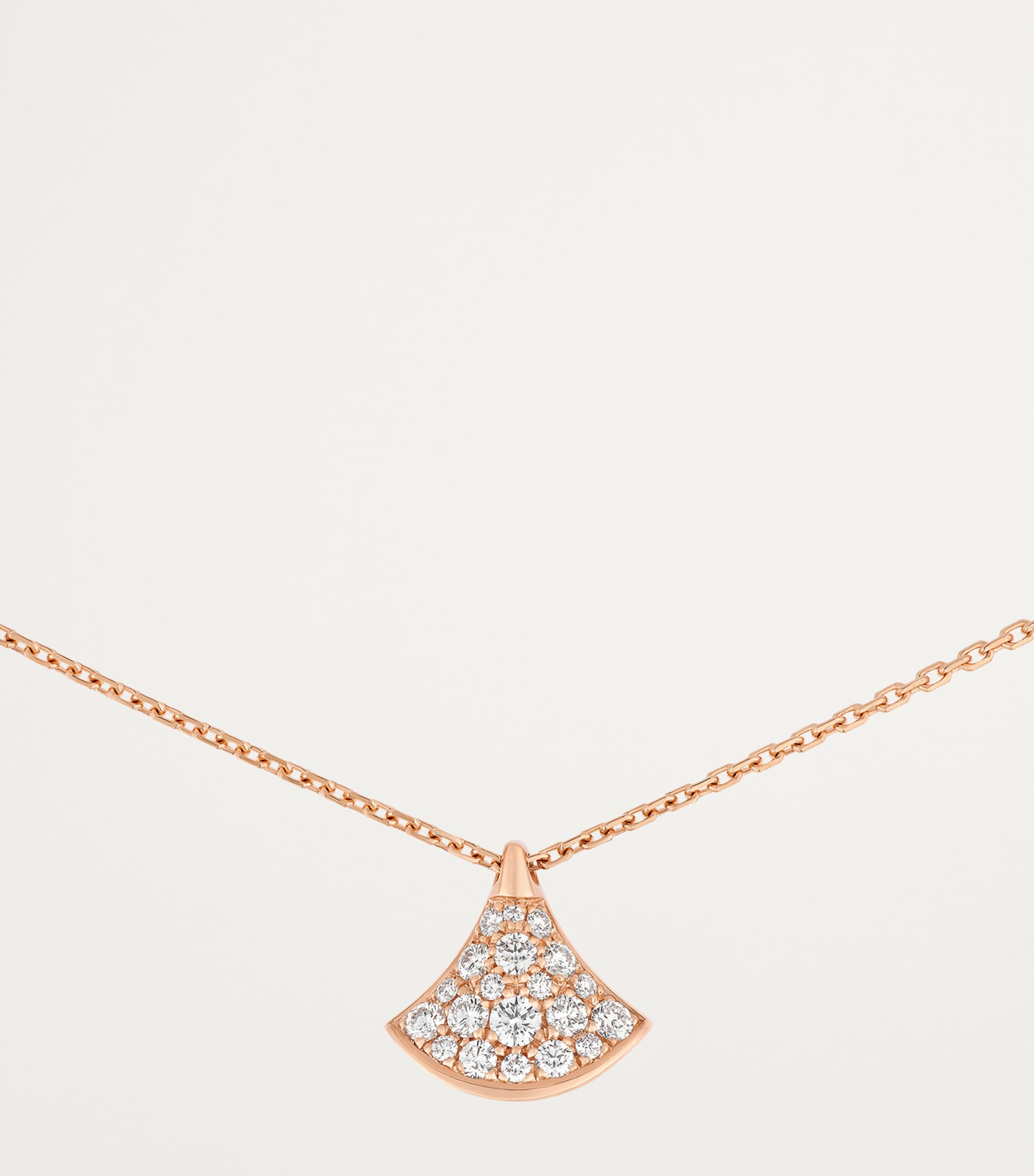 Rose Gold and Diamond Divas' Dream Pendant Necklace ROSE GOLD Image 5