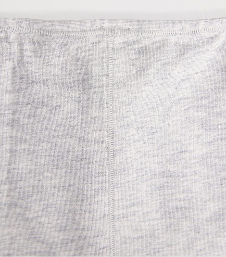 Skims Womens Everyday Boyshort Briefs Light Heather Grey Image 4