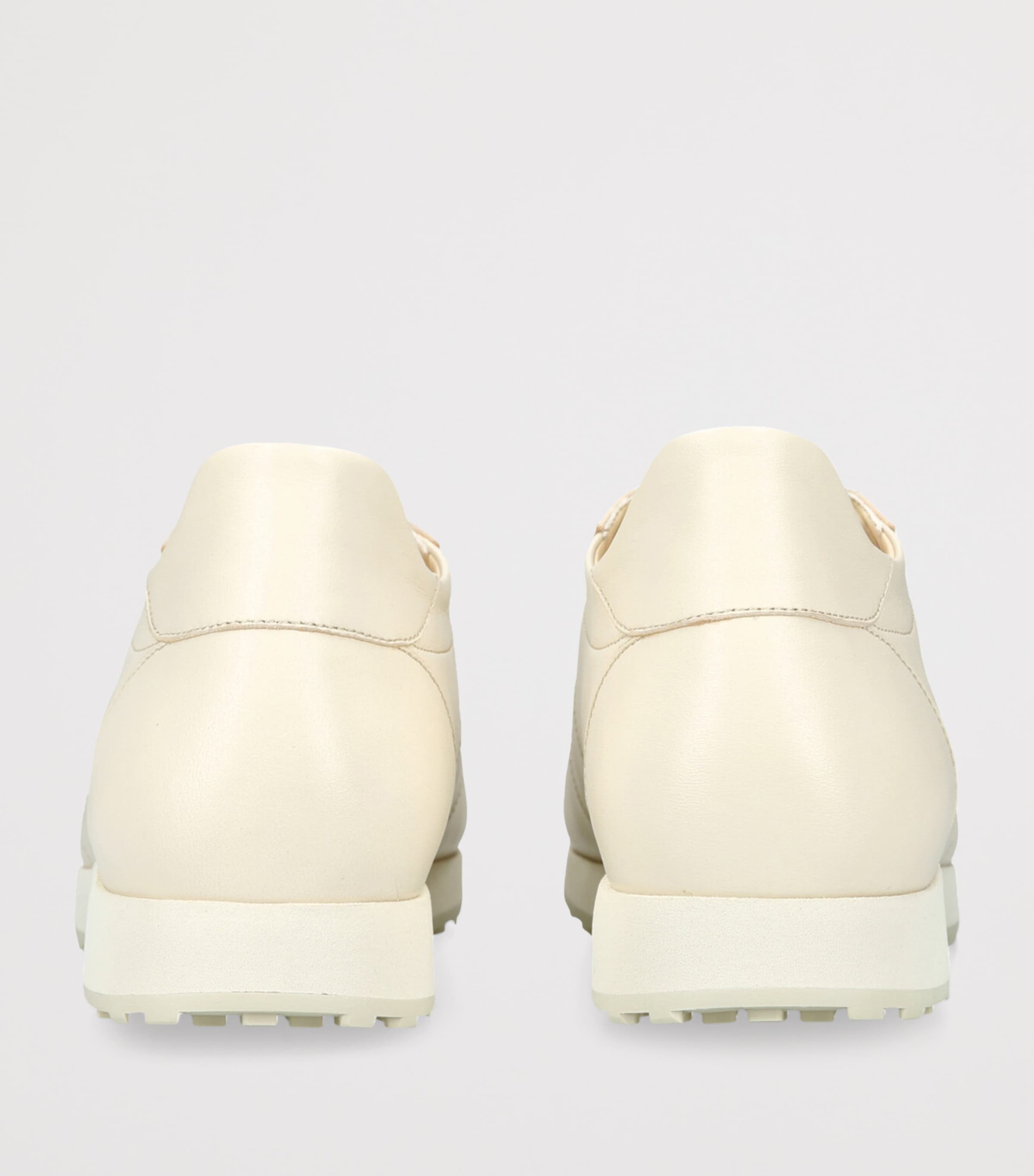 The Row Mica Leather Slip-On Sneakers Cream Image 3