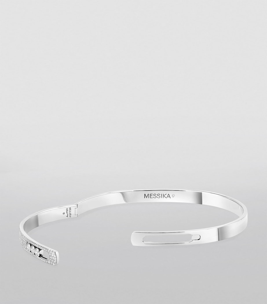 White Gold and Diamond Move Noa Bracelet WHITE GOLD Image 2