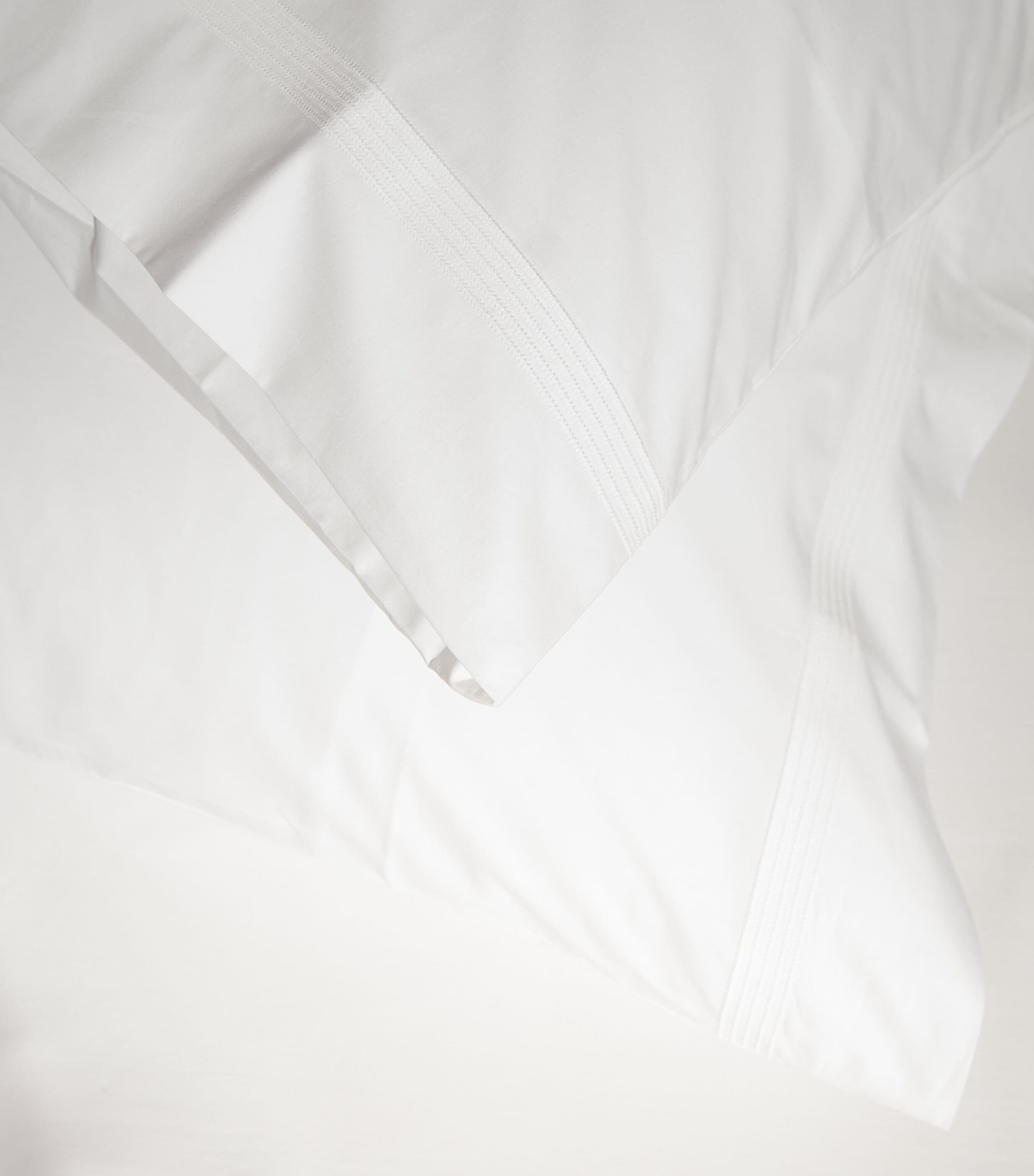 Barley Square Pillowcase (70cm x 70cm) WHITE Image 6