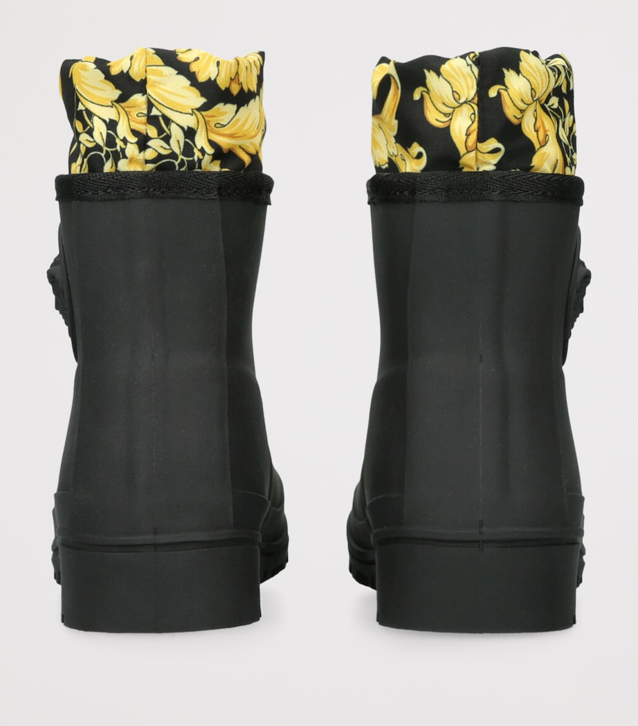 Leather Greca Boots BLACK/COMB Image 2