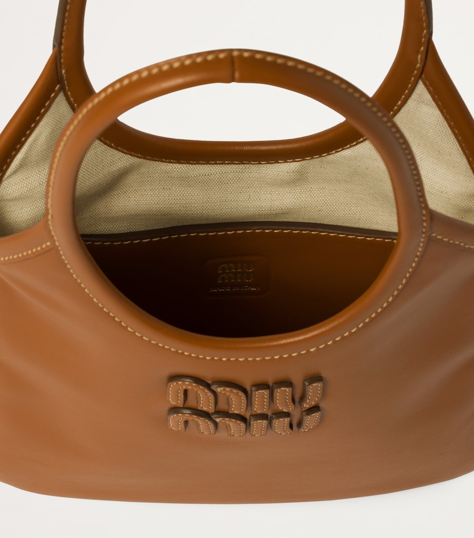 Leather Ivy Top-Handle Bag F0046 Image 5