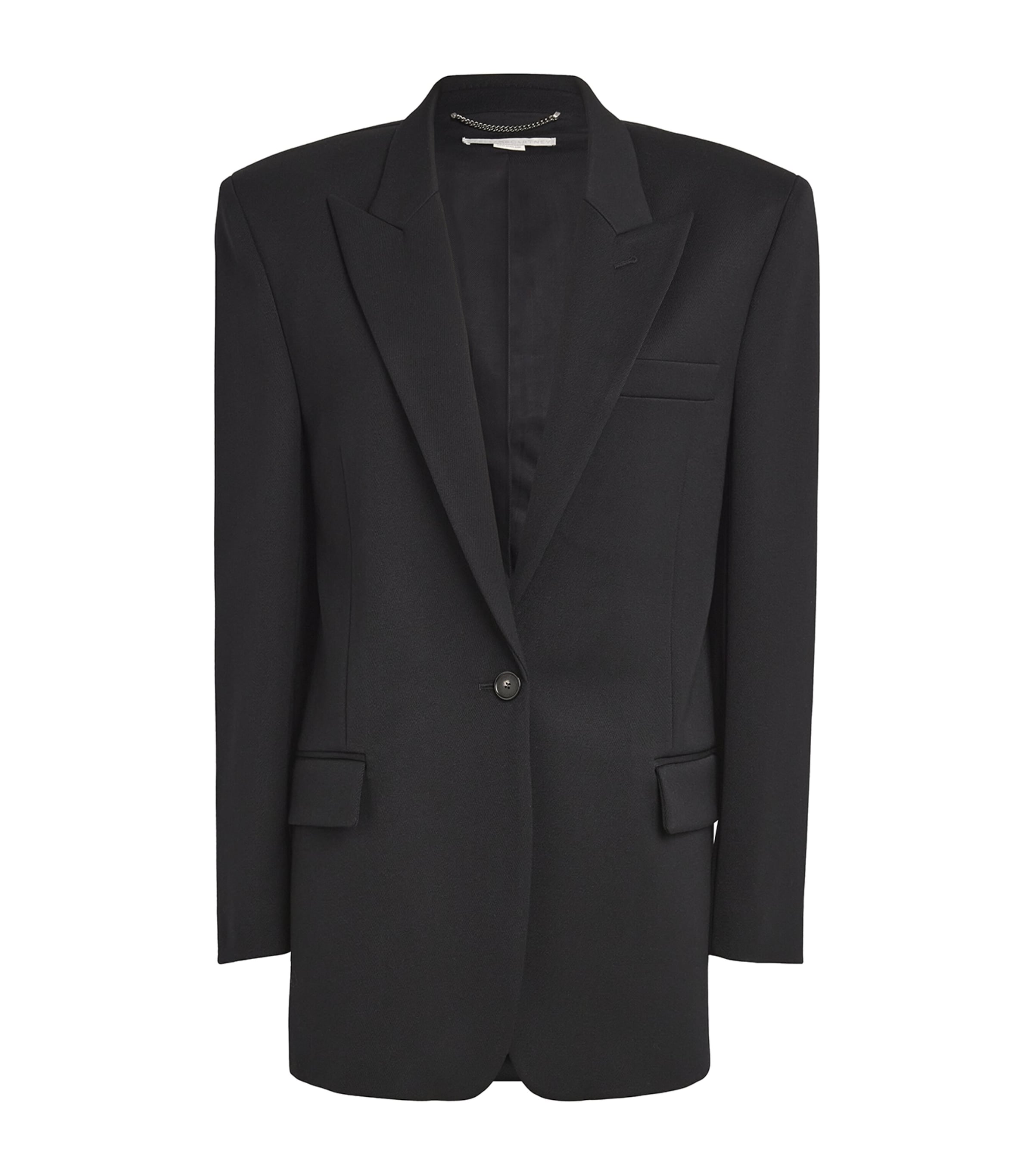 Shop Stella Mccartney Wool Oversized Blazer In Black