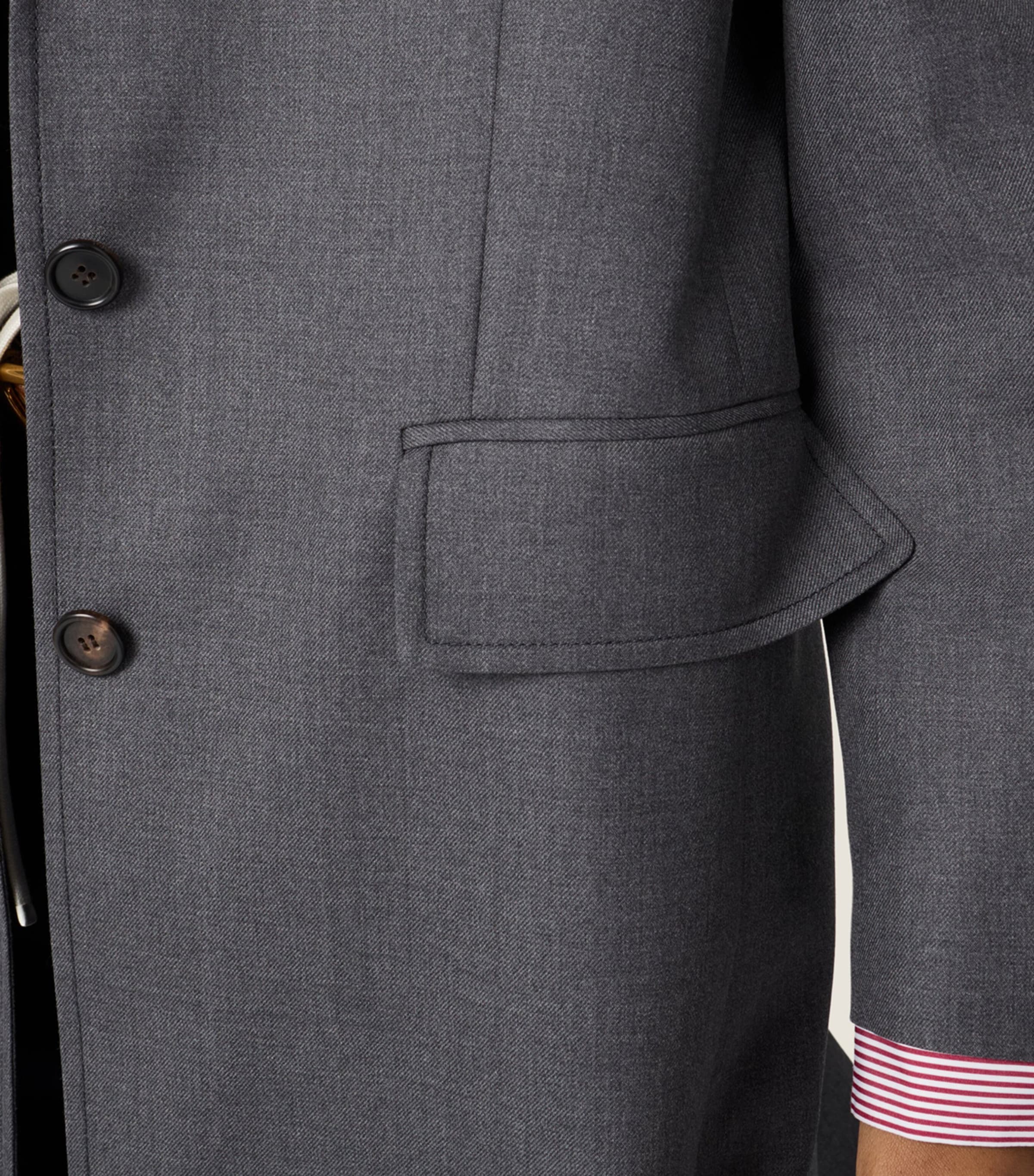 Miu Miu Womens Wool Gabardine Coat Grey Image 4