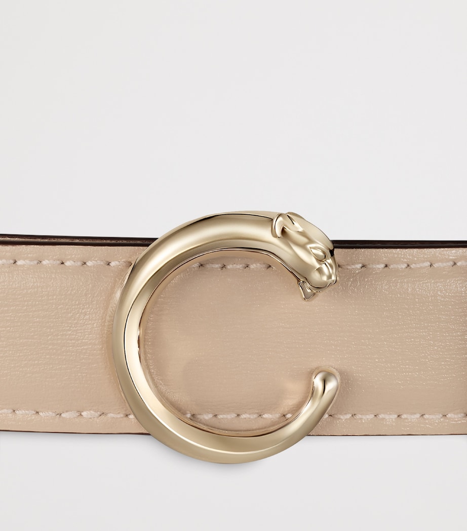 Cartier Large Leather Panthère de Cartier Belt Cord Beige Image 3
