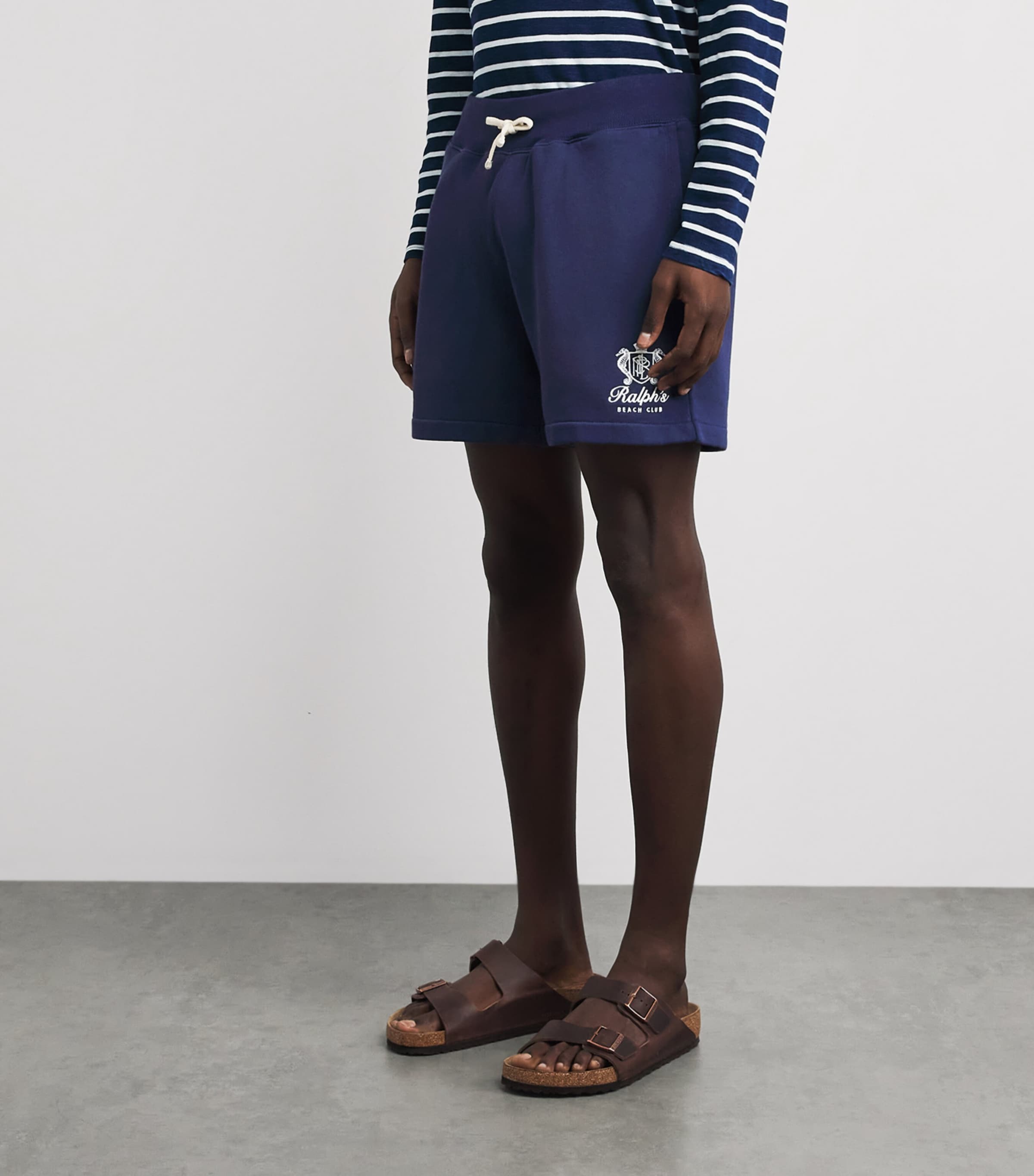 Polo Ralph Lauren Mens Cotton-Blend Beach Club Shorts Dark Cobalt Image 4