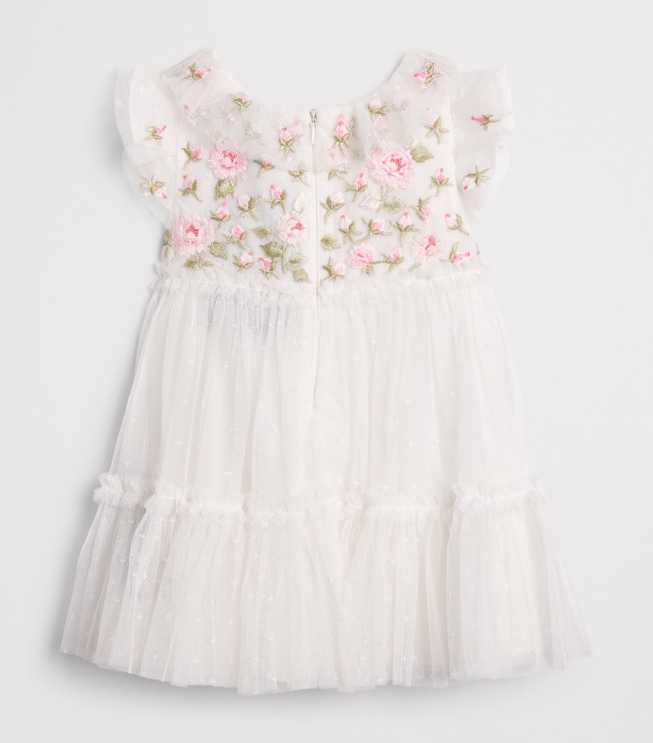 Needle & Thread Rose Bloom Bodice Dress (3-24 Months) Swan White Image 2