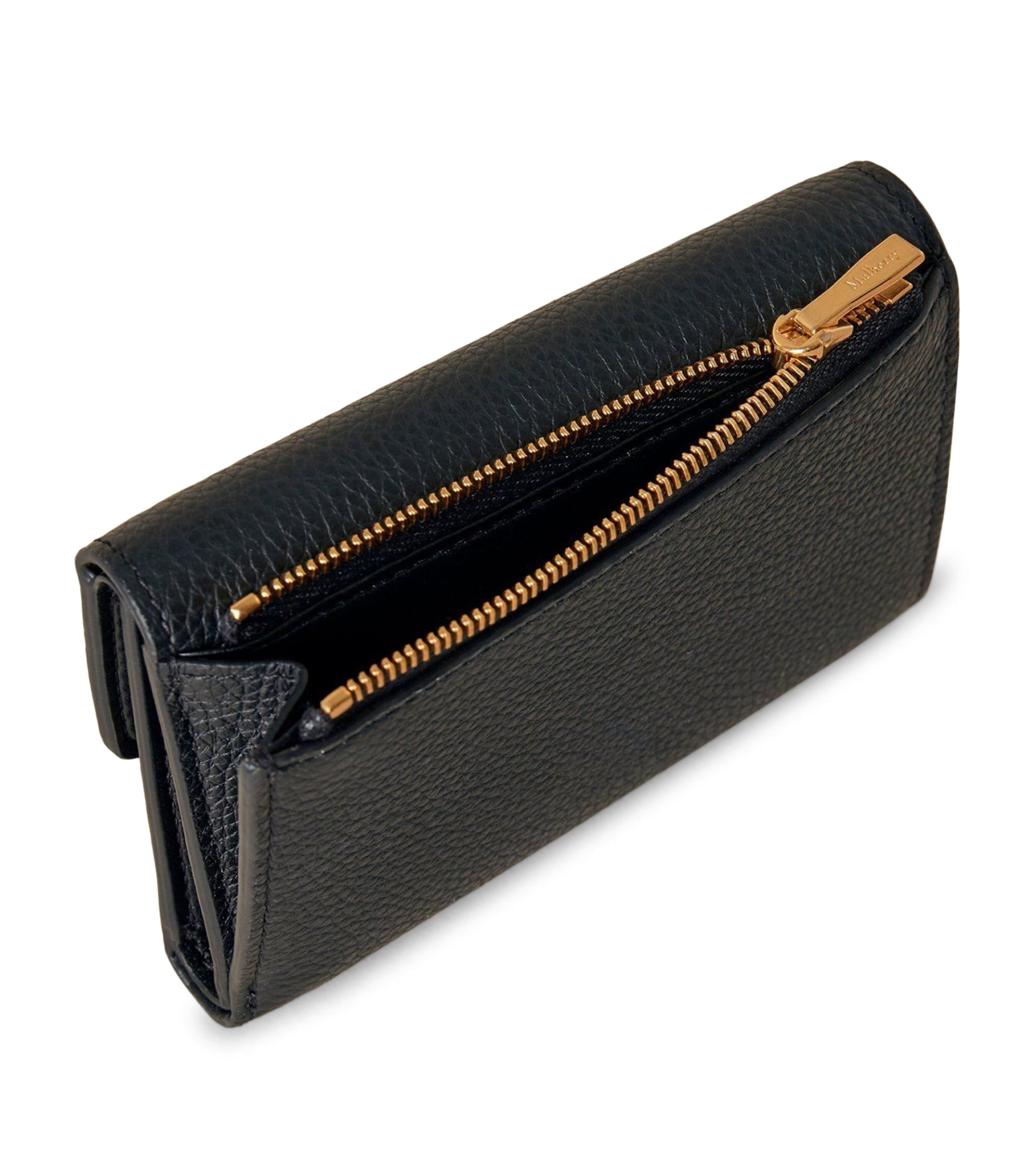 Leather Folded Darley Wallet BLACK Image 2