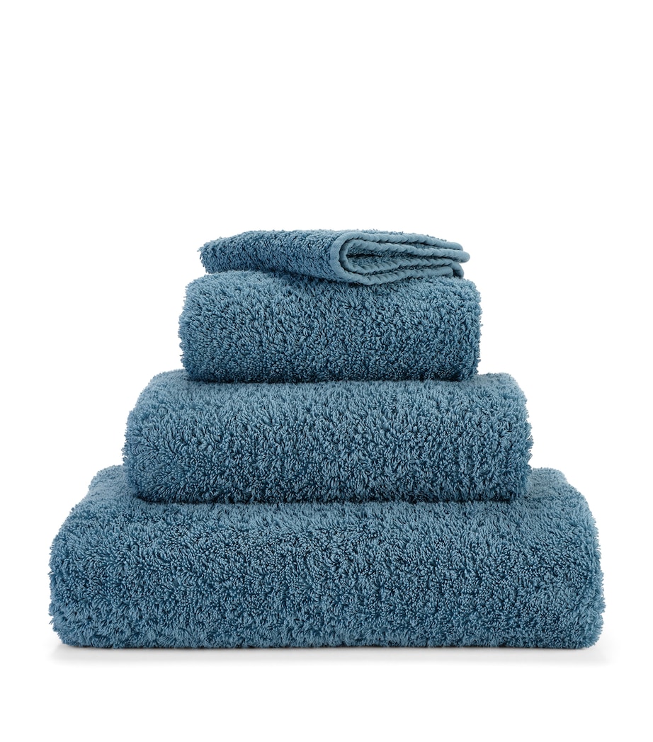 Abyss & Habidecor Egyptian Cotton Super Pile Bath Sheet (105cm x 80cm) Blue Stone Image 1
