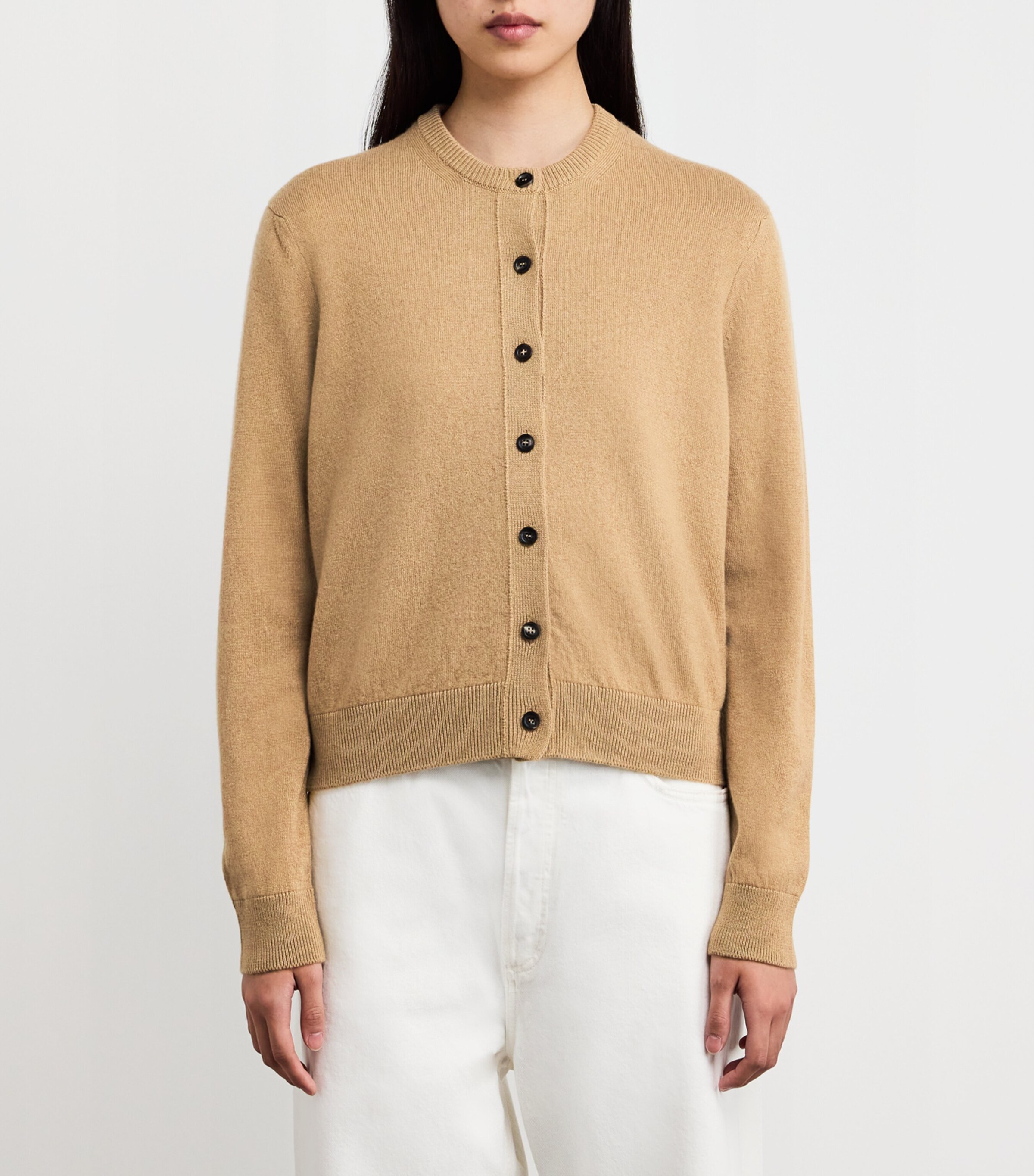 Cashmere Classic Cardigan HB4404 CAMEL Image 3