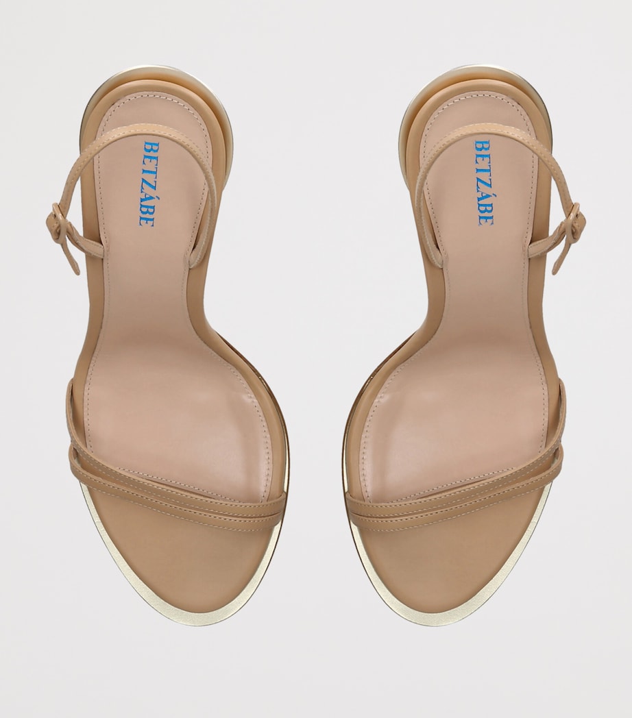 BETZÁBE Leather Bianca Slingback Sandals 100 Blush Image 3