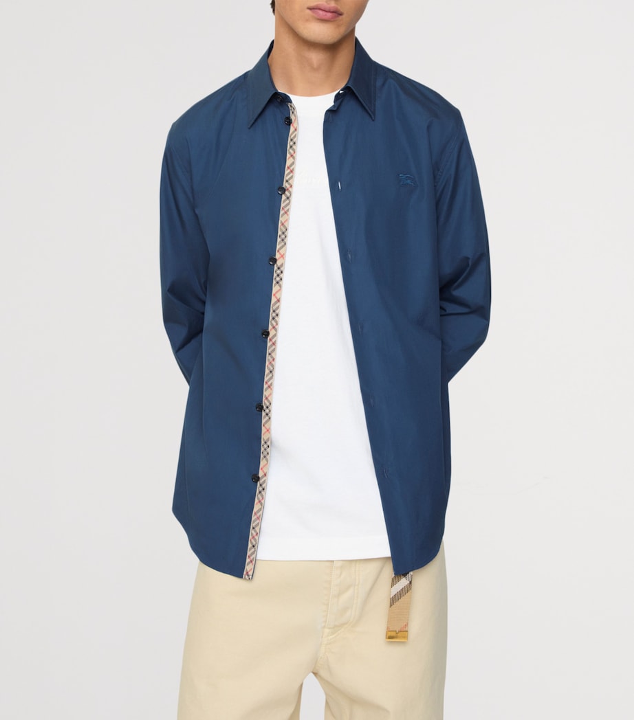 Cotton Poplin EKD Shirt DARK GRAPHITE BLUE Image 2