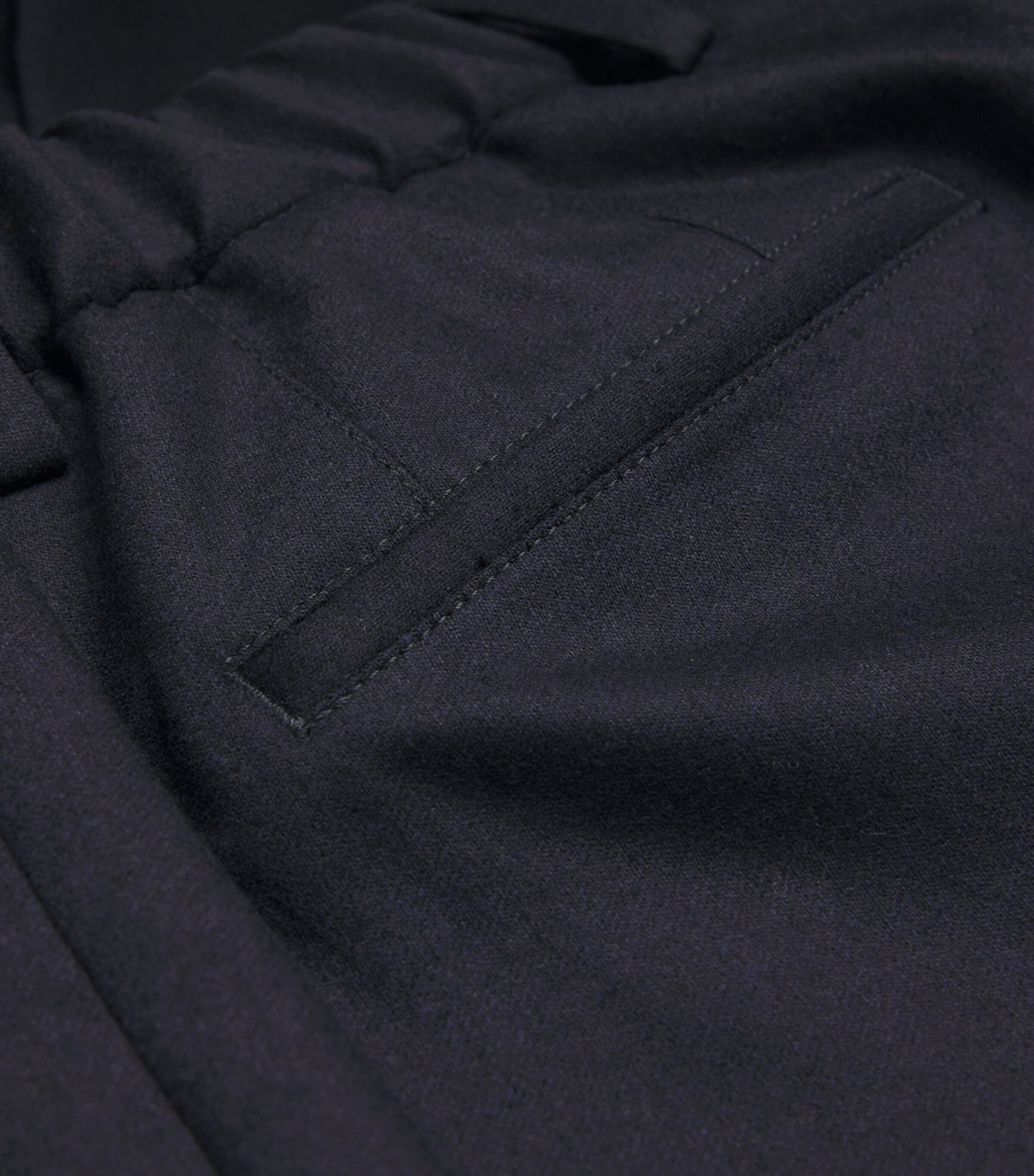 Corneliani Mens Wool-Cashmere Suit Trousers Navy Blue Image 5