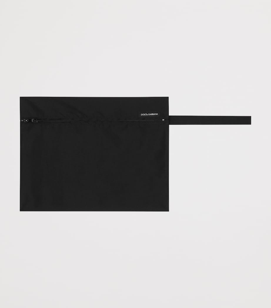 Dolce&Gabbana Mens Logo Swim Shorts Black Image 3