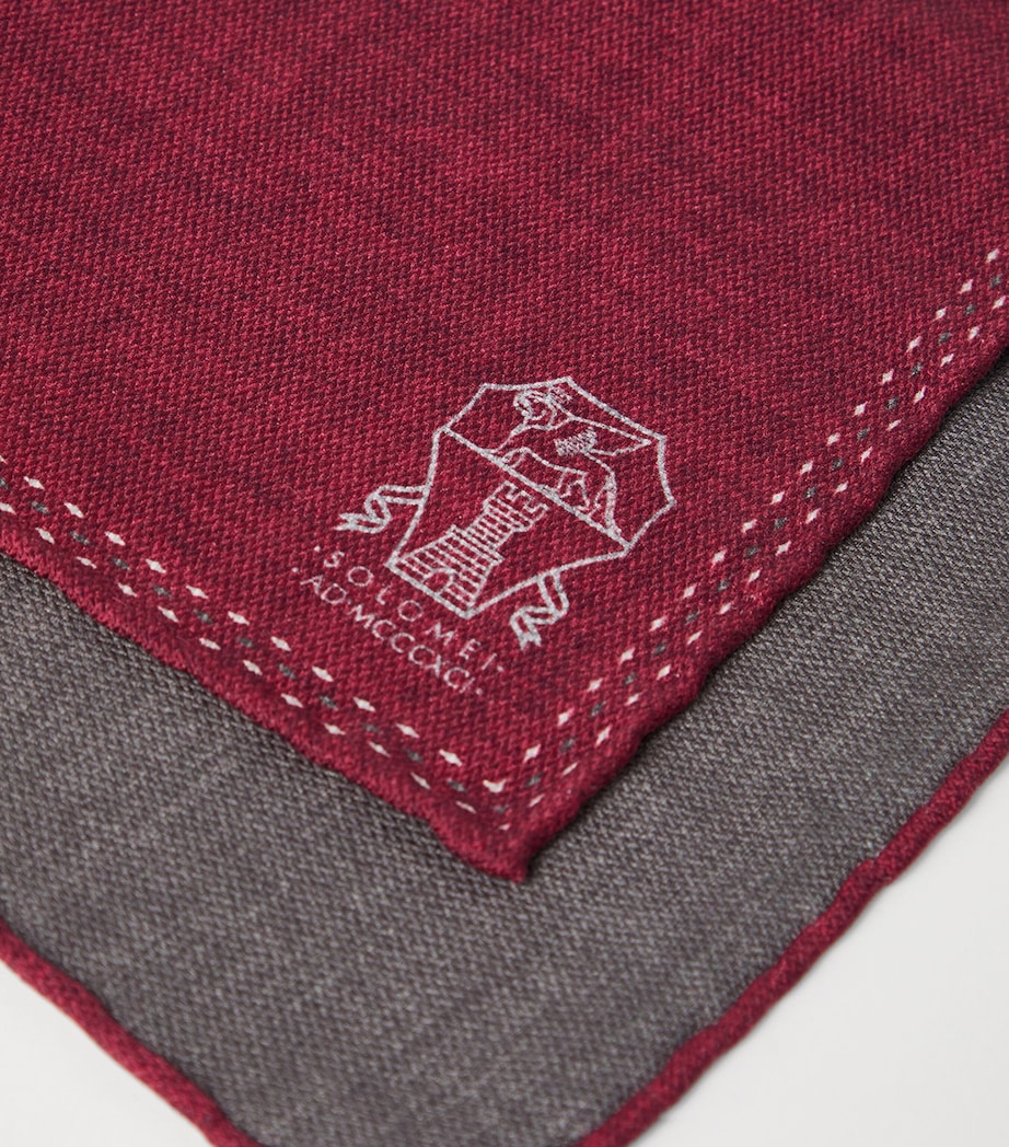 Silk Logo Pocket Square CBV72 Image 3