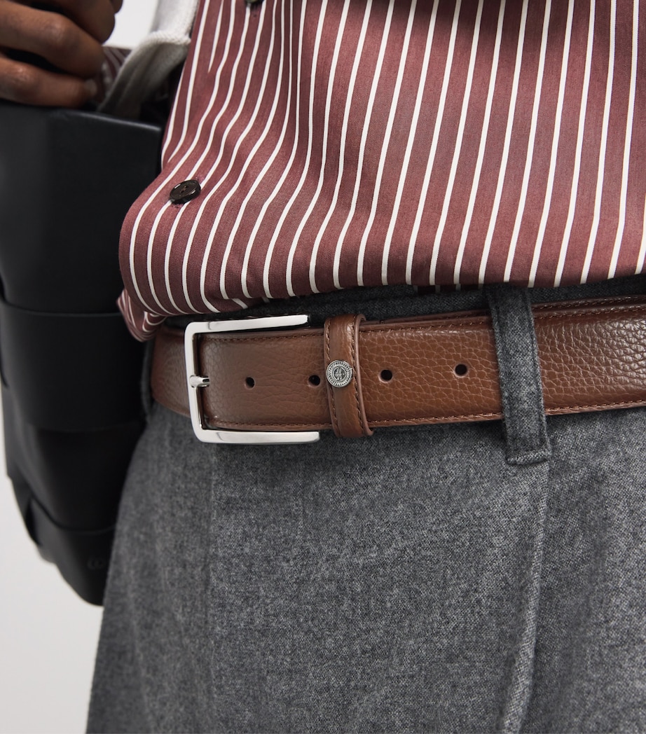 Harrods Leather Belt Brown Image 3