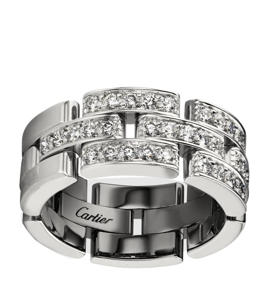 Cartier White Gold and Diamond Maillon Panthère Ring White Gold Image 1