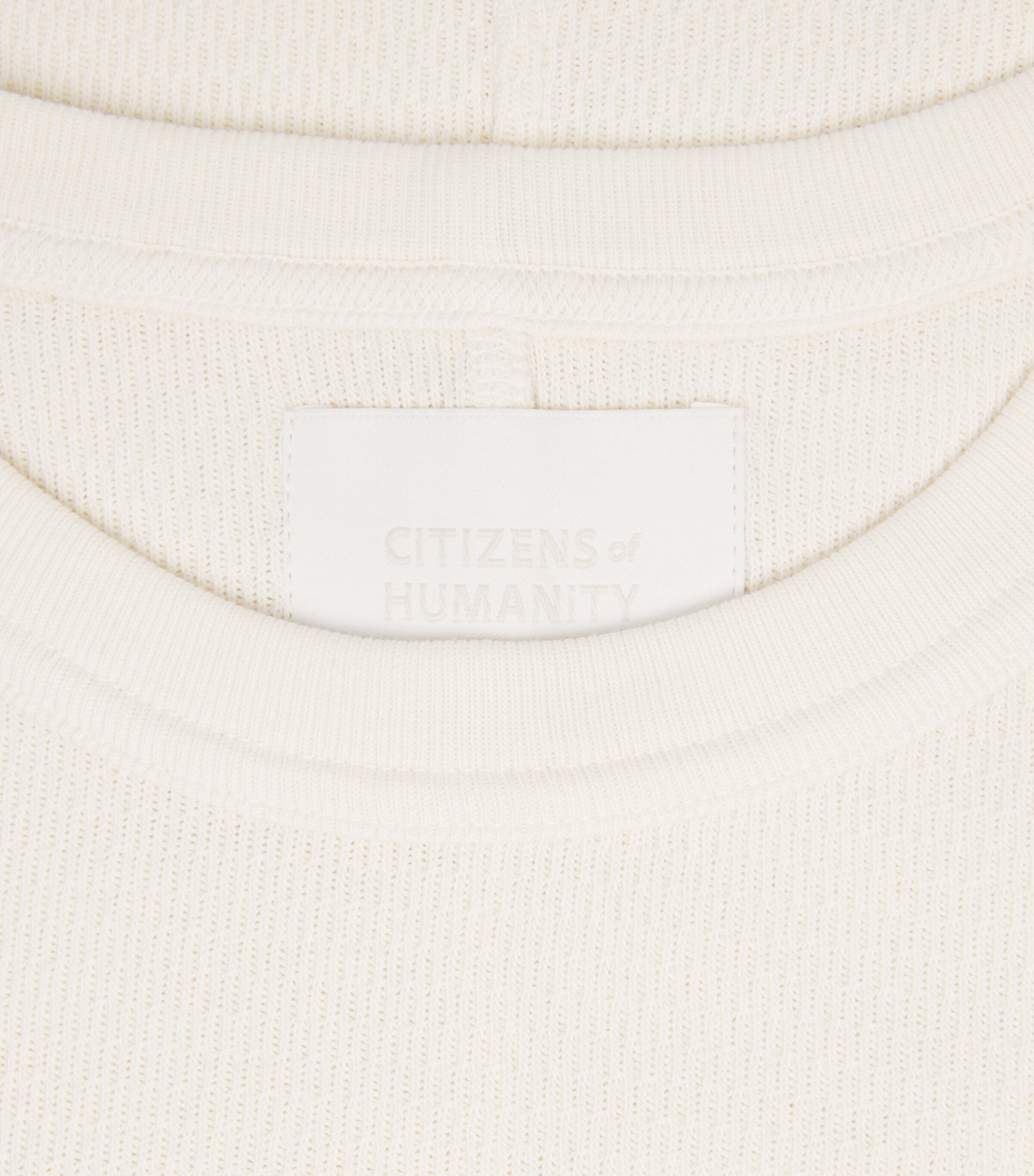 Citizens of Humanity Mens Cotton Waffle-Stitch Sweater Plaster Image 6