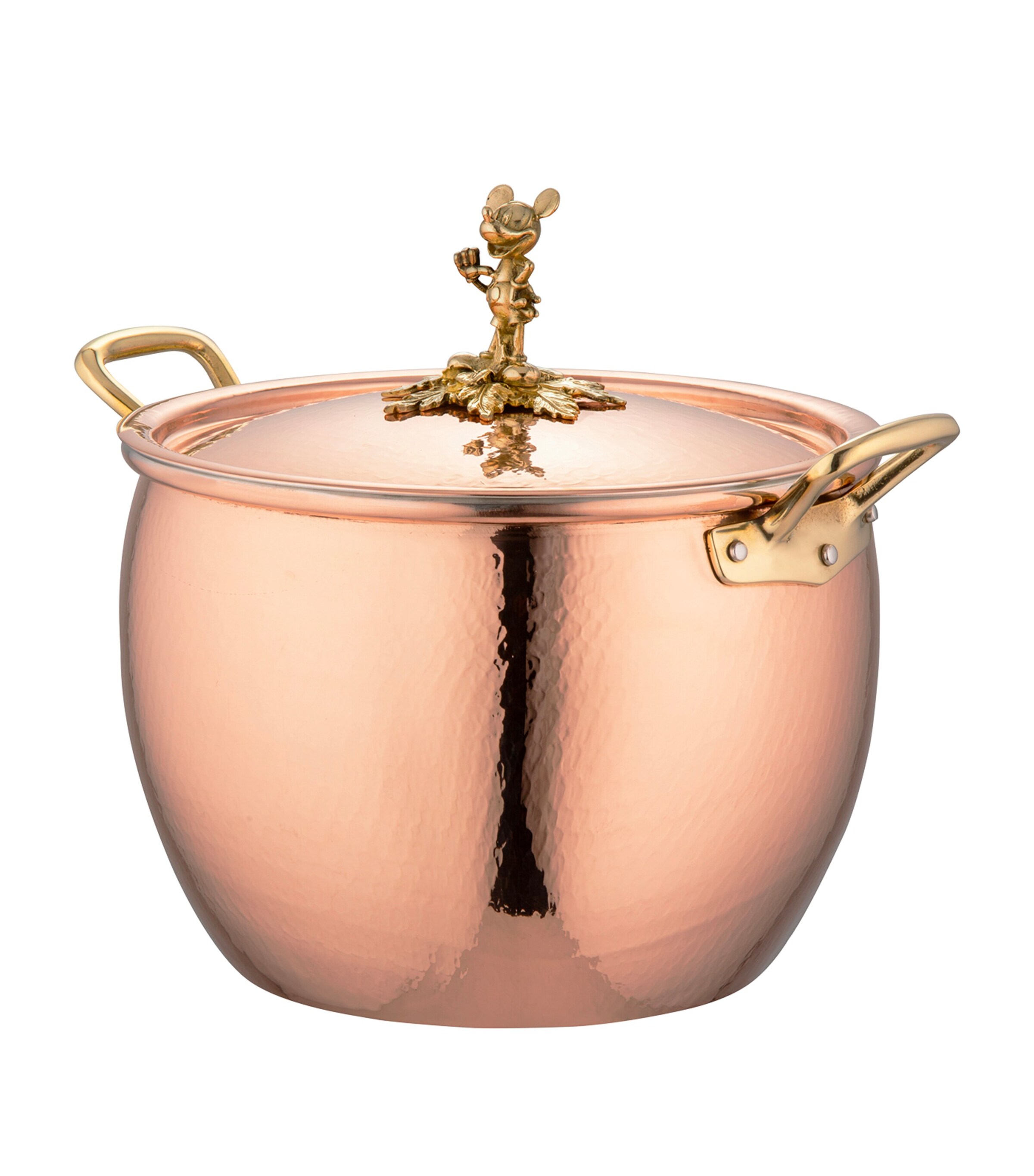 Ruffoni Historia Hammered Copper Disney Mickey Mouse Stockpot with Lid (24cm) Copper, Bronze Image 1