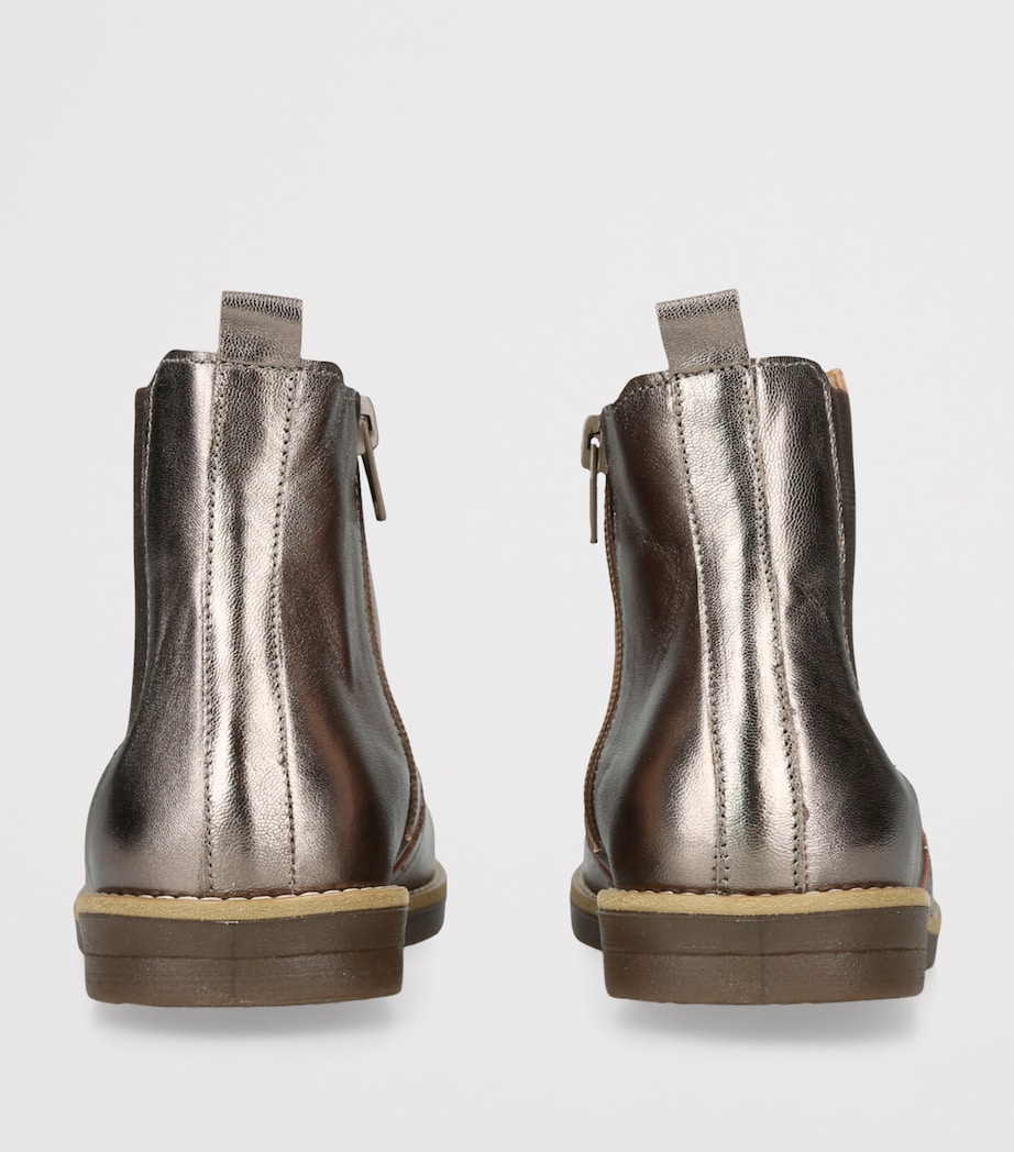Leather Elo Ankle Boots BRONZE COM Image 2